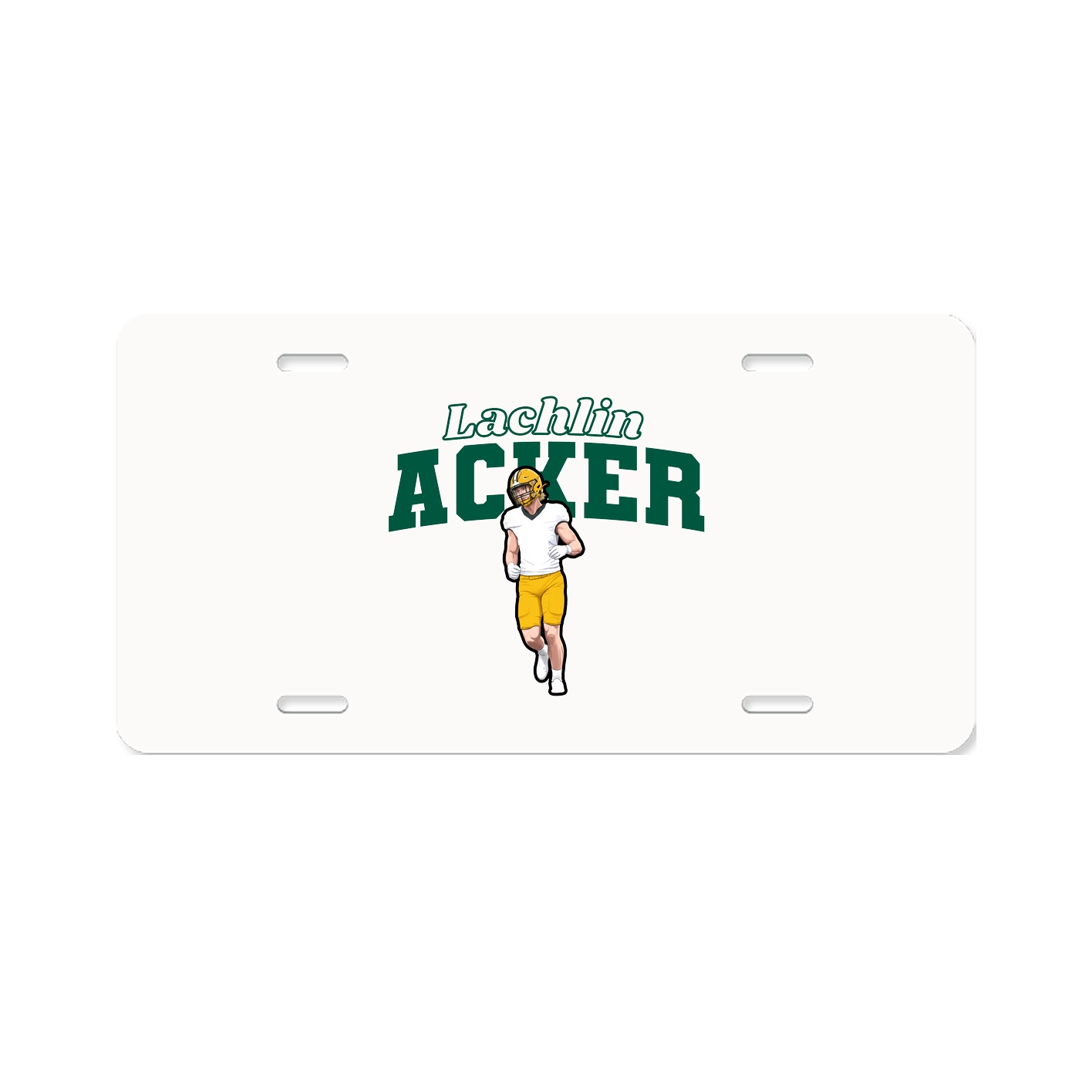 License Plate — Name Arch in Classic