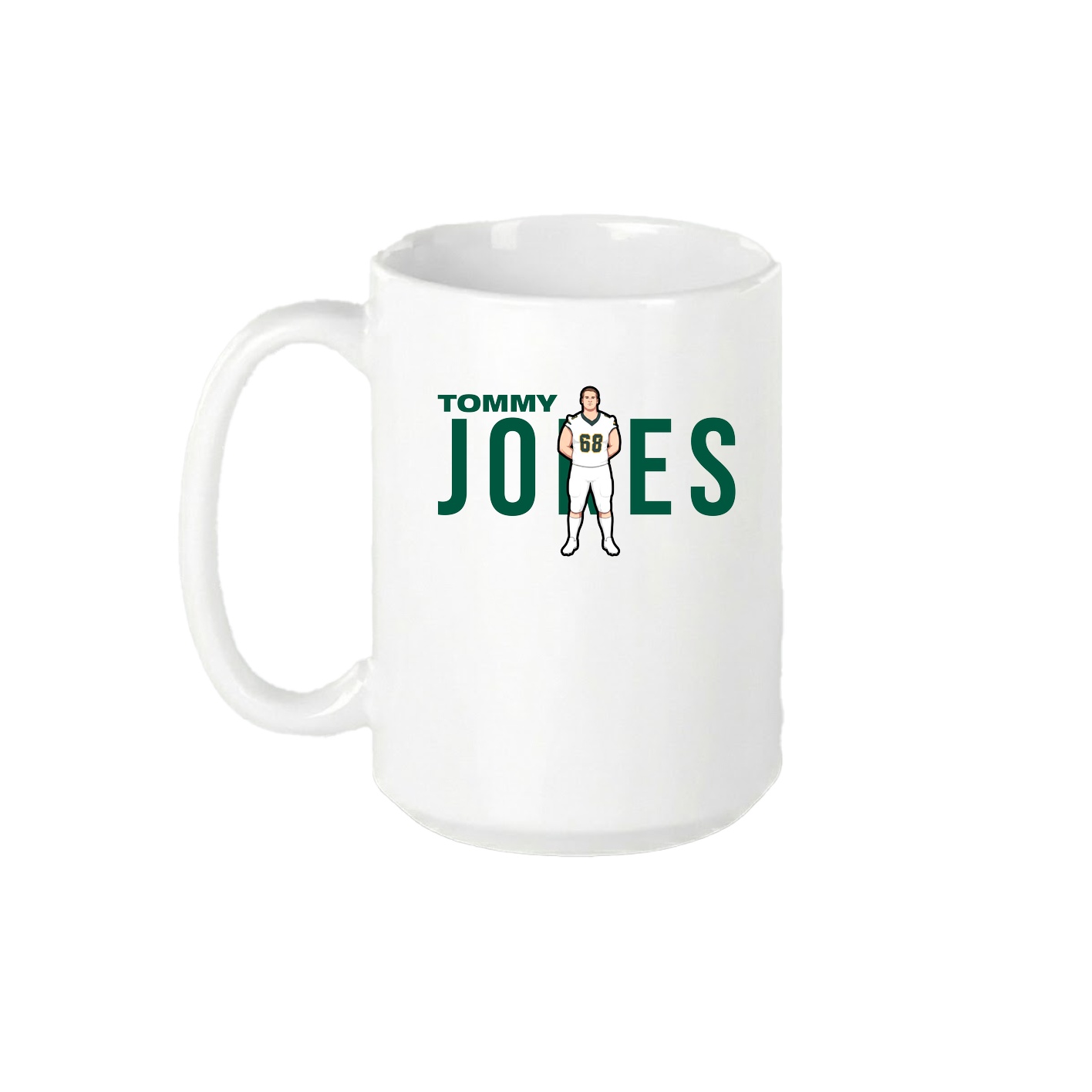 15oz Coffee Mug — Player Name in White