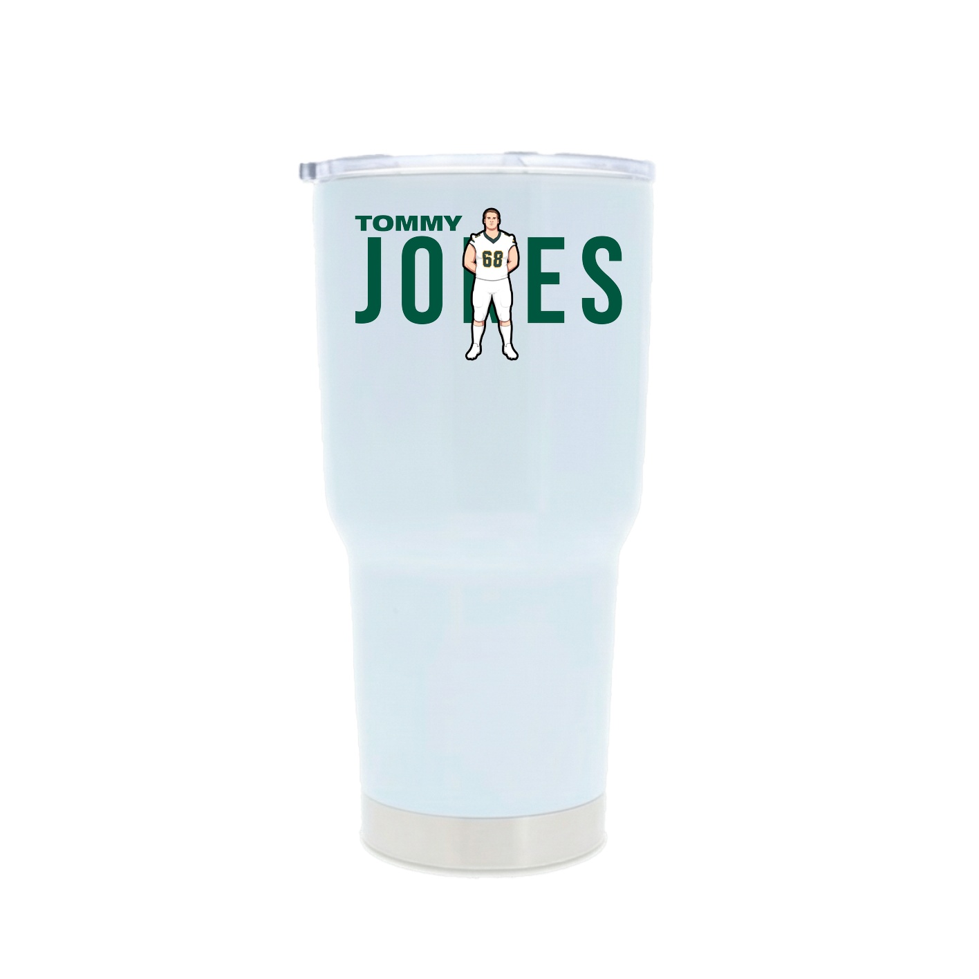 30oz Stainless Steel Tumbler — Player Name in White