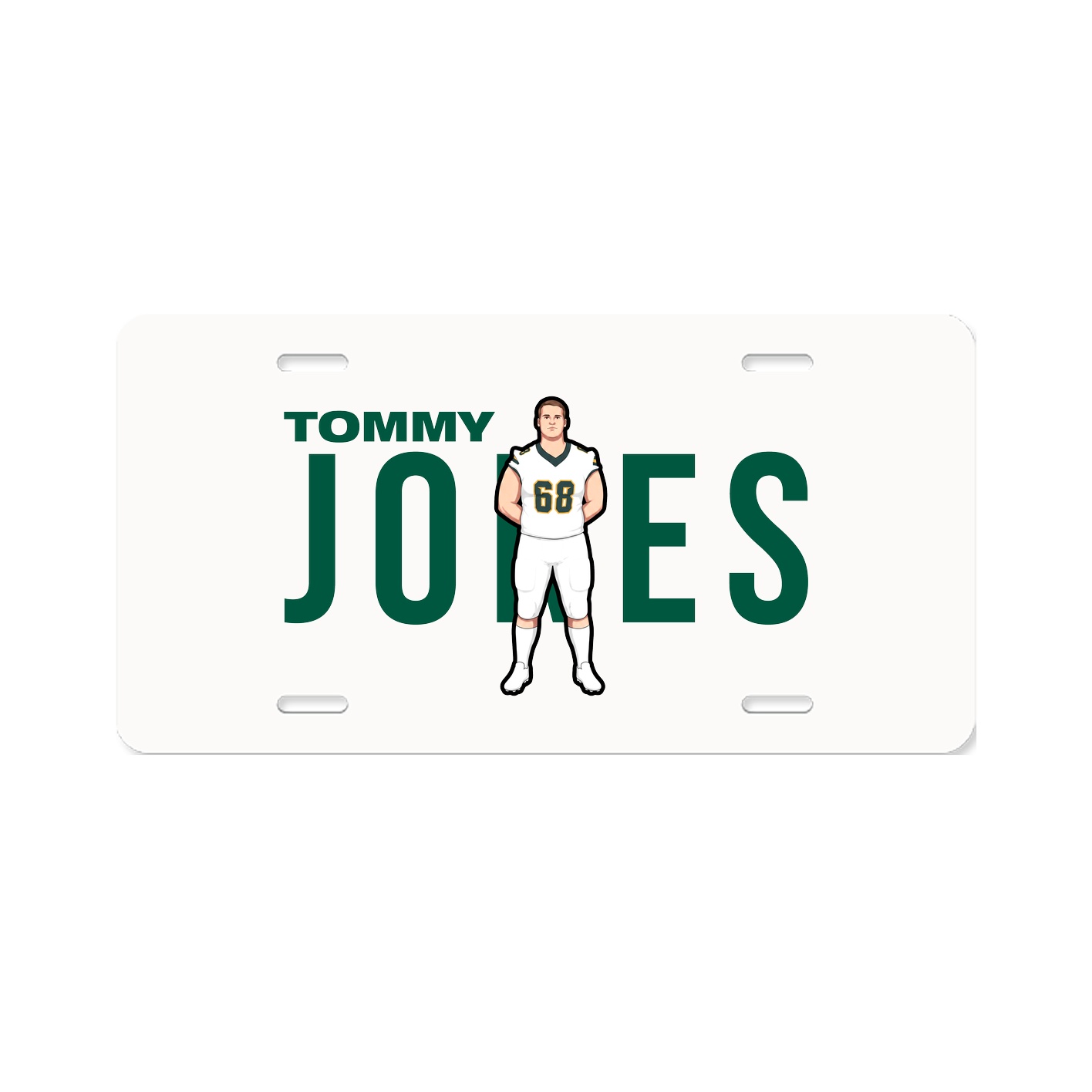 License Plate — Player Name in Classic