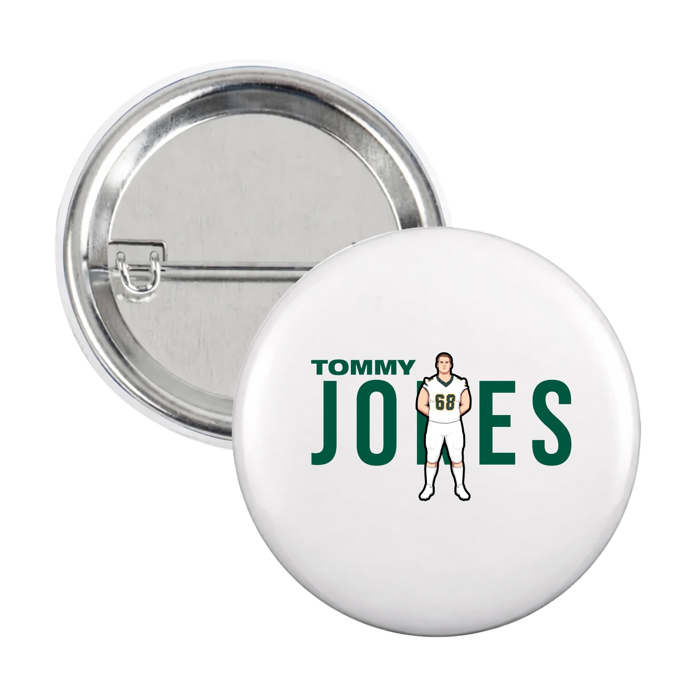 Game Day Button — Player Name in White