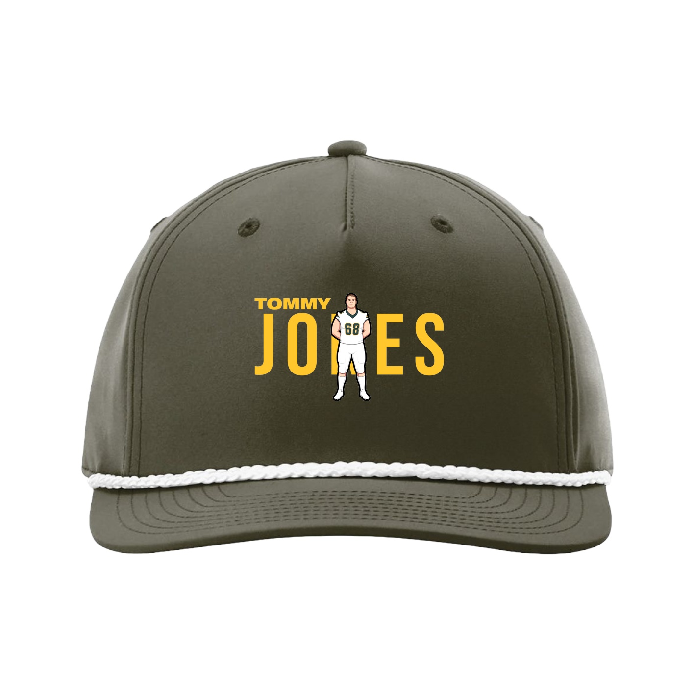 Five-Panel Classic Rope Cap — Player Name in Green