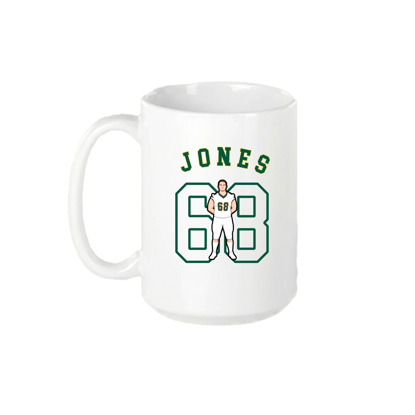 15oz Coffee Mug — Shirsey Arch in White