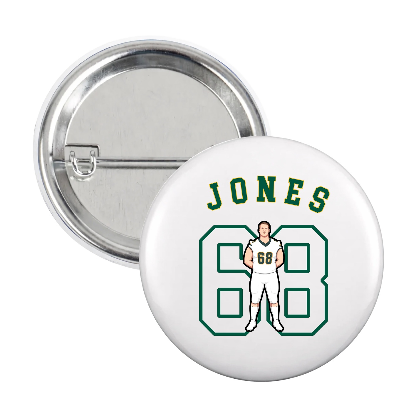 Game Day Button — Shirsey Arch in White