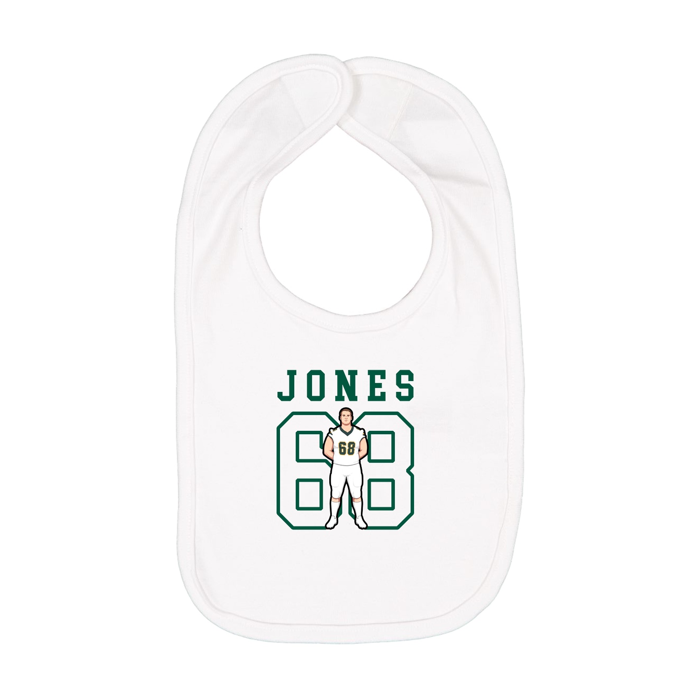 Infant Bib — Shirsey in White