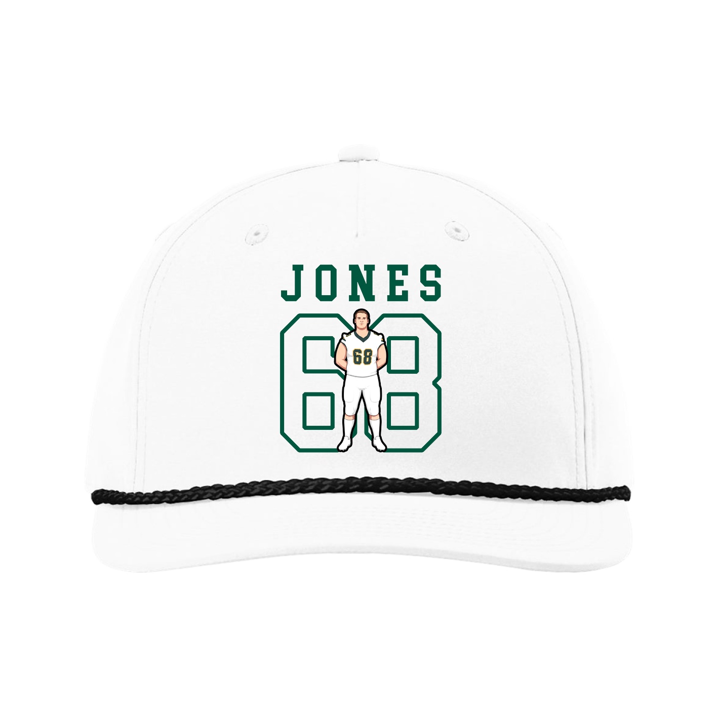 Five-Panel Classic Rope Cap — Shirsey in White