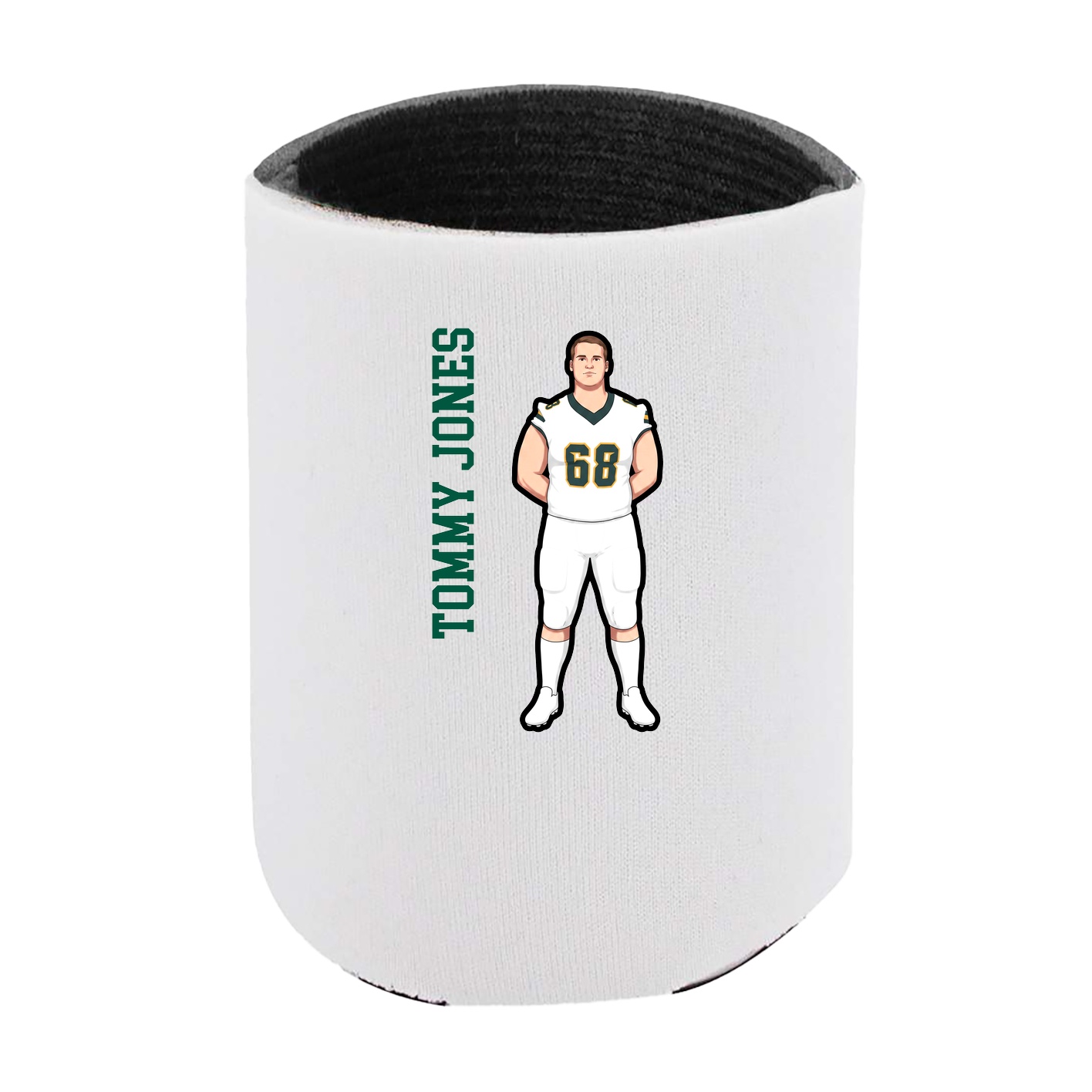 Can Holder — Name Vertical in White