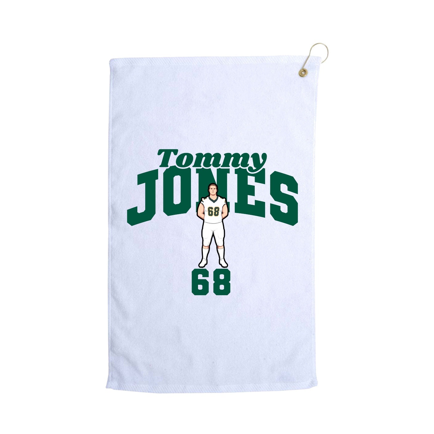 Golf Towel — Signature Arch in White