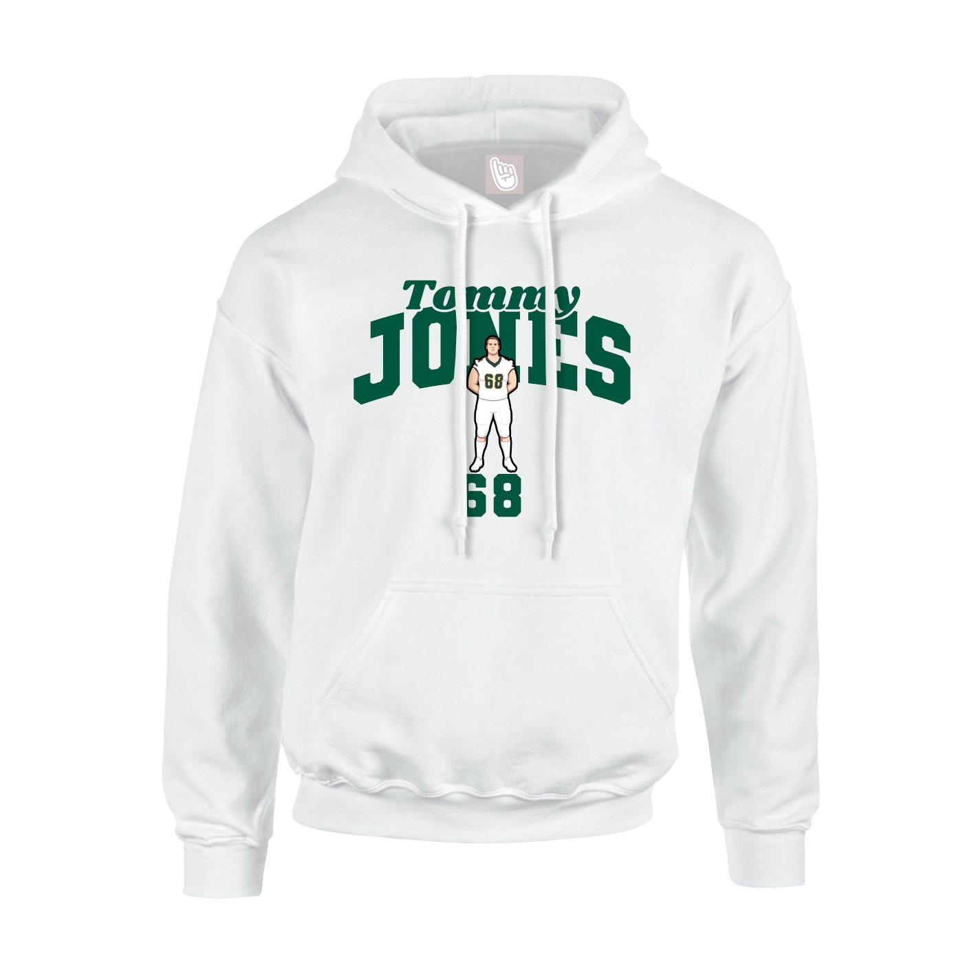 Hoodie — Signature Arch in White