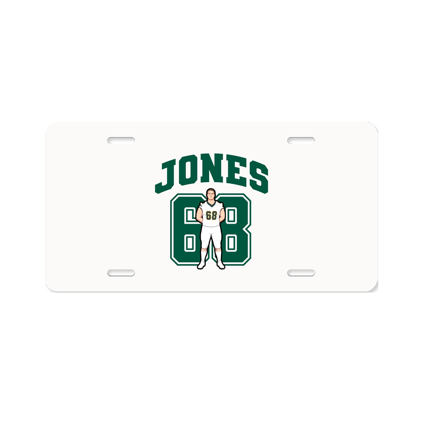 License Plate — Number in Classic