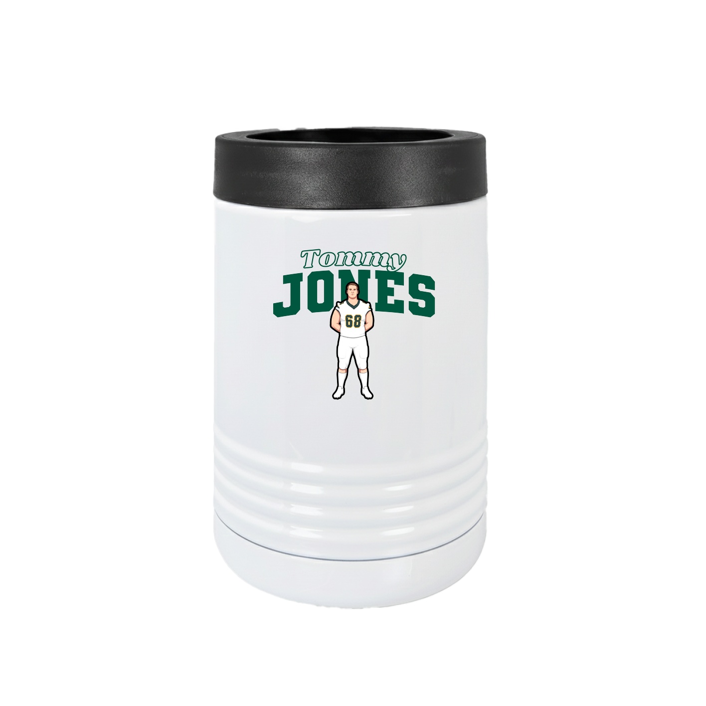 Beverage Holder — Name Arch in White
