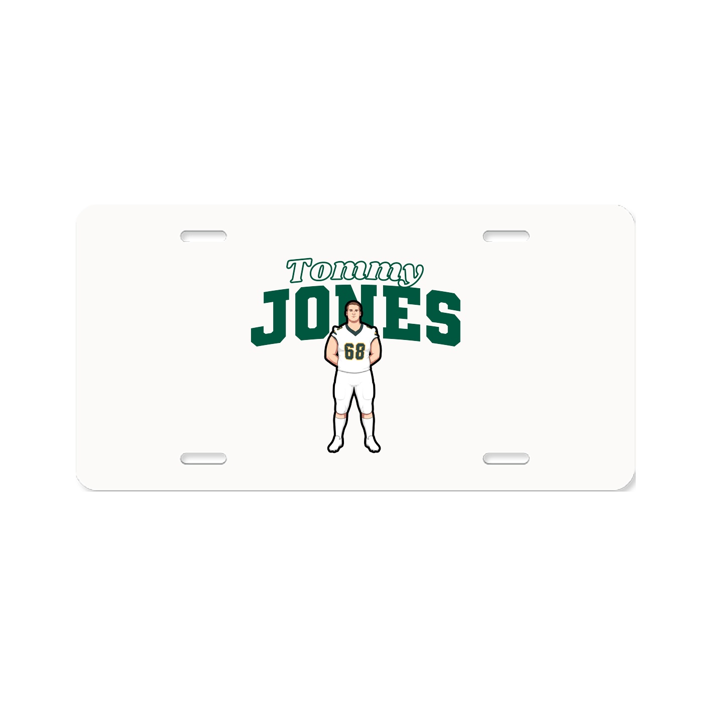 License Plate — Name Arch in Classic