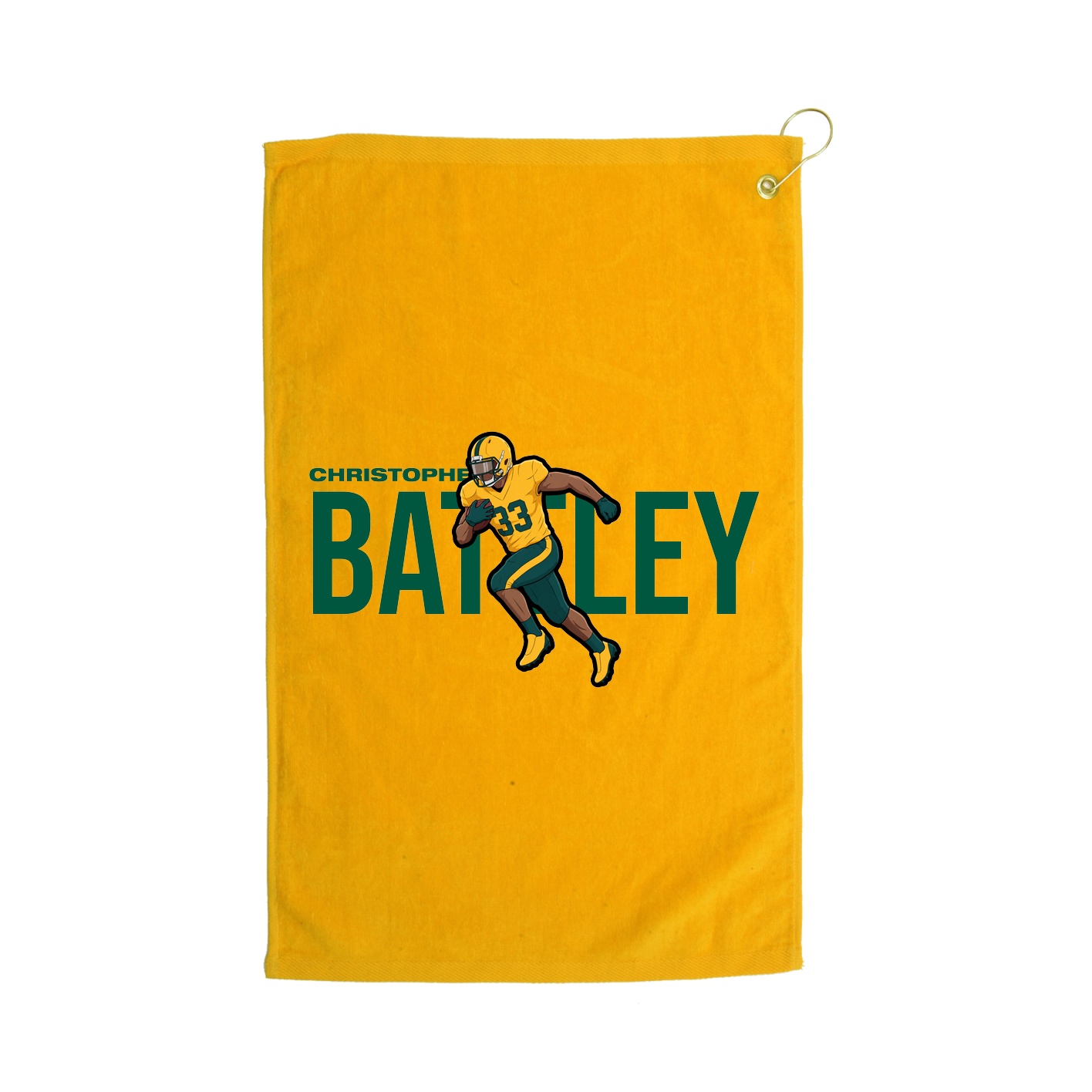 Golf Towel — Player Name in Gold