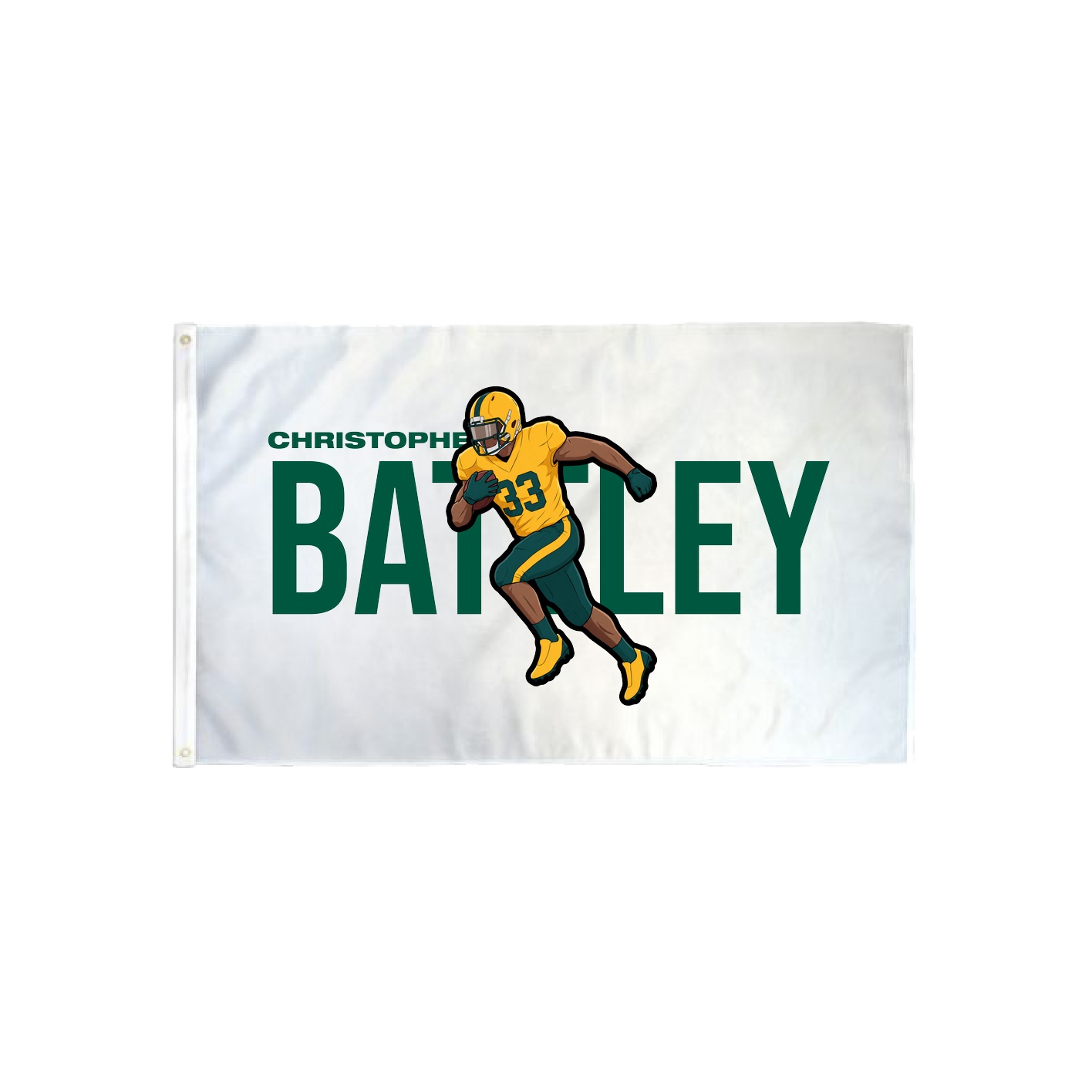 3x5 Flag — Player Name in Classic