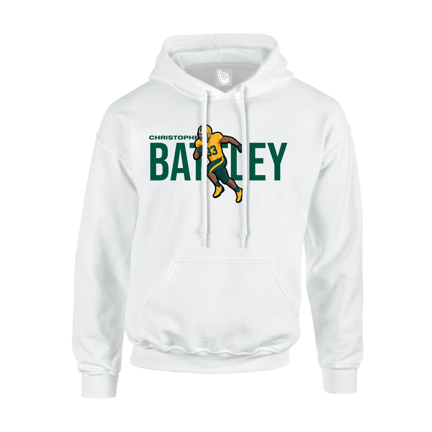 Hoodie — Player Name in White