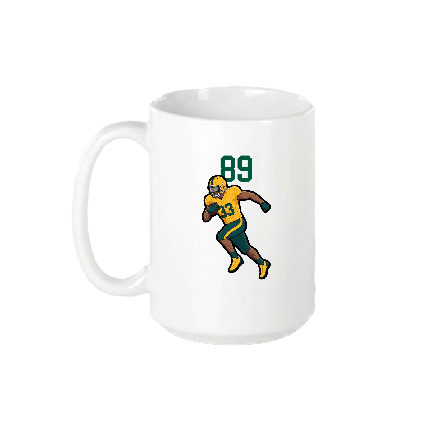 15oz Coffee Mug — Number Top in White