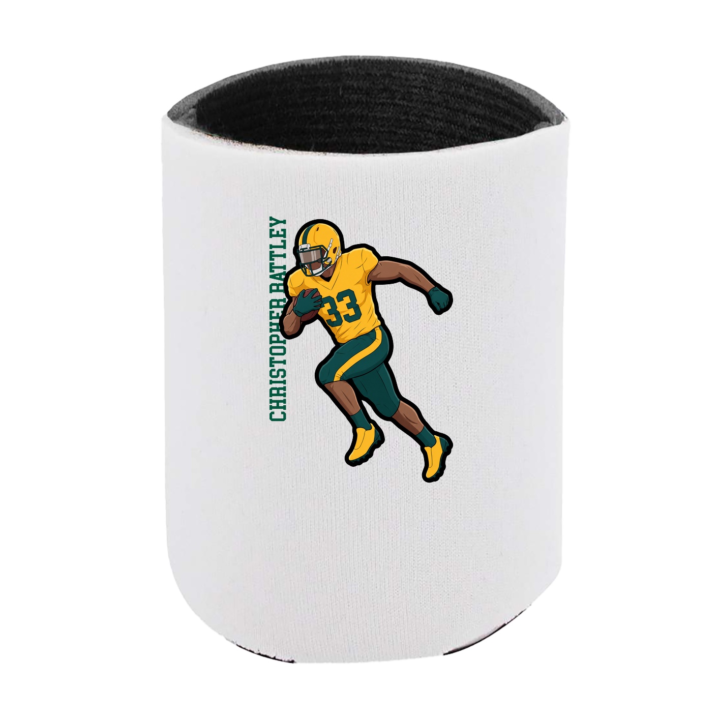 Can Holder — Name Vertical in White