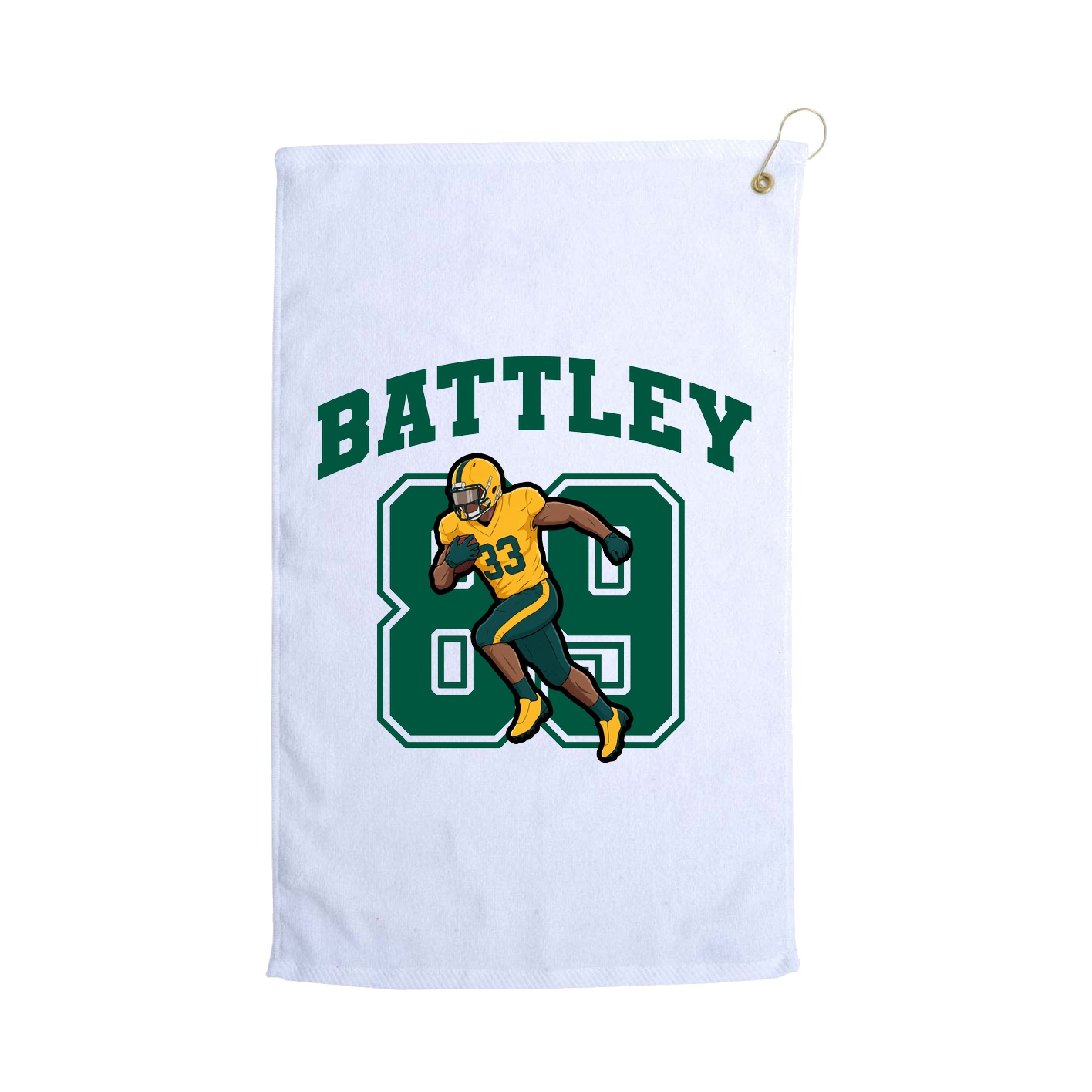 Golf Towel — Number in White