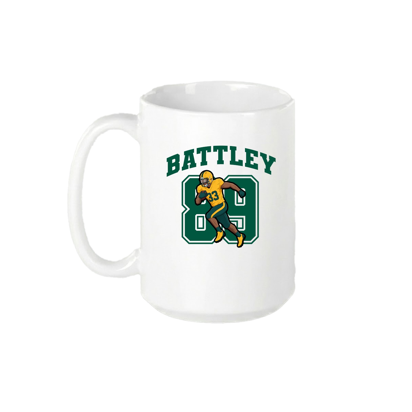 15oz Coffee Mug — Number in White
