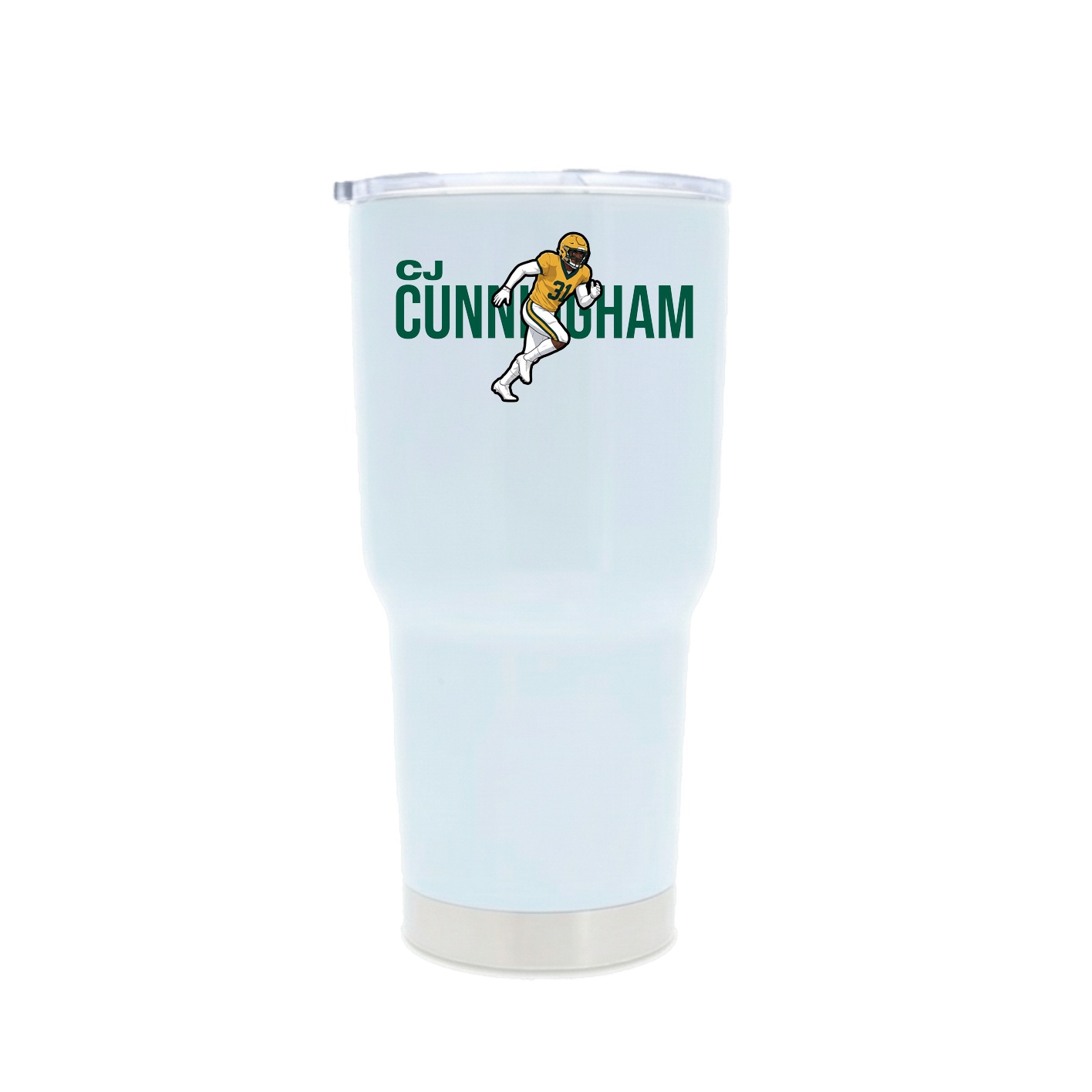 30oz Stainless Steel Tumbler — Player Name in White