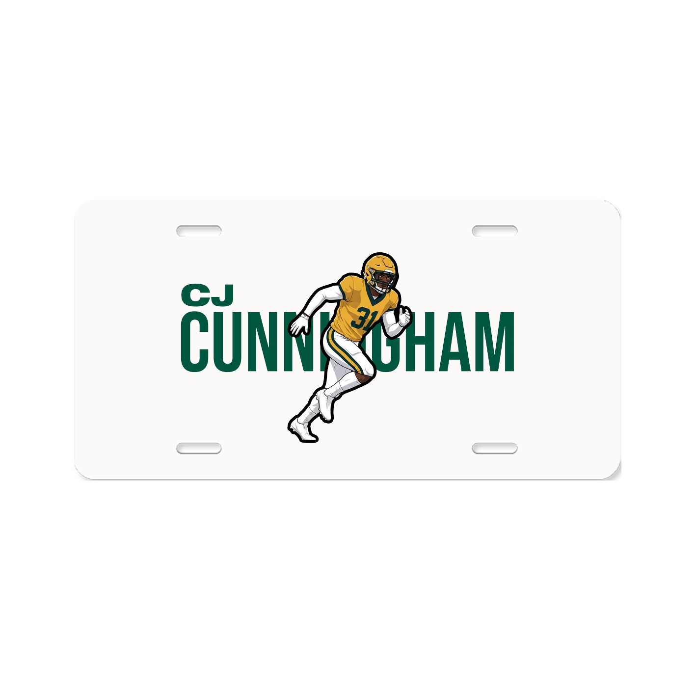 License Plate — Player Name in Classic