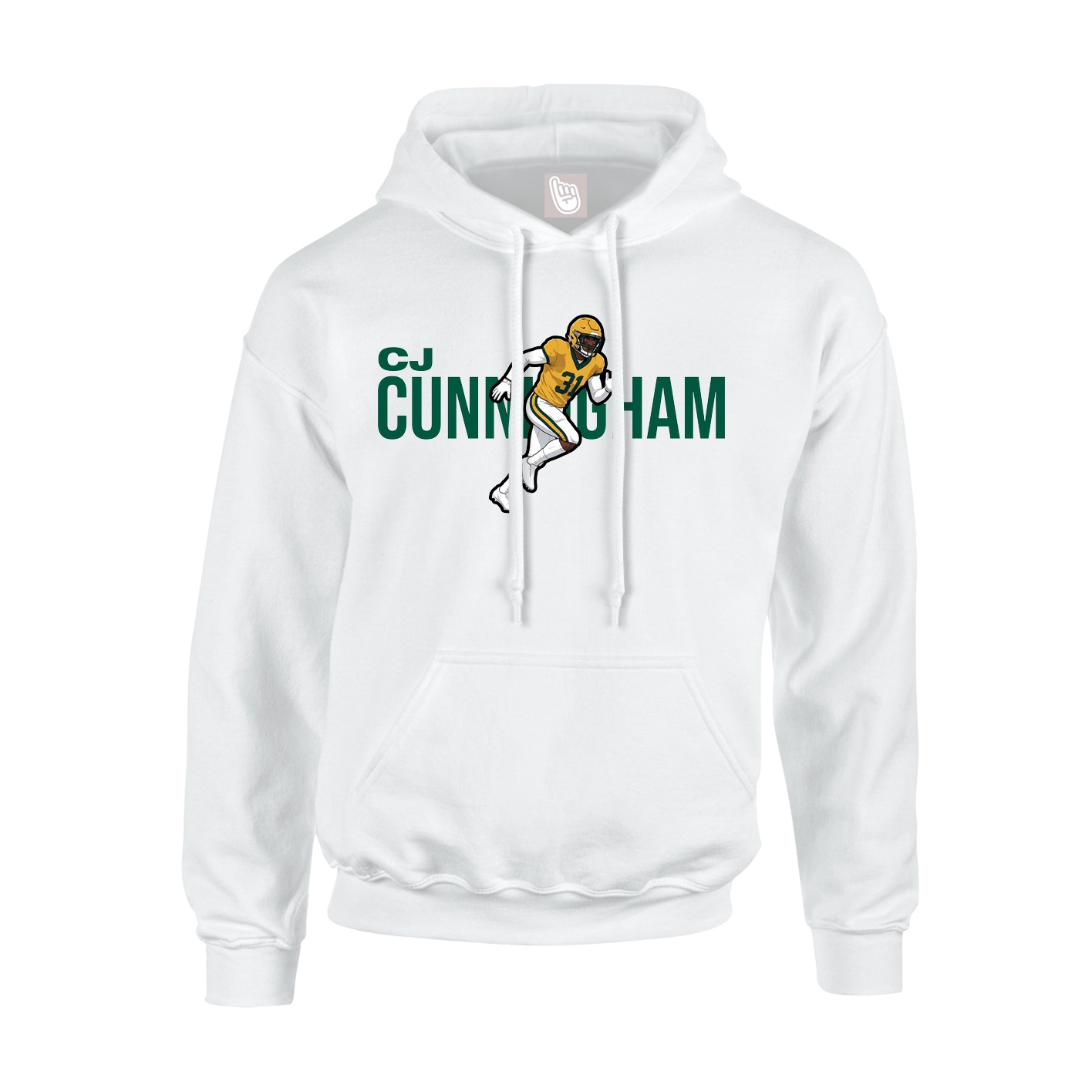 Youth Hoodie — Player Name in White