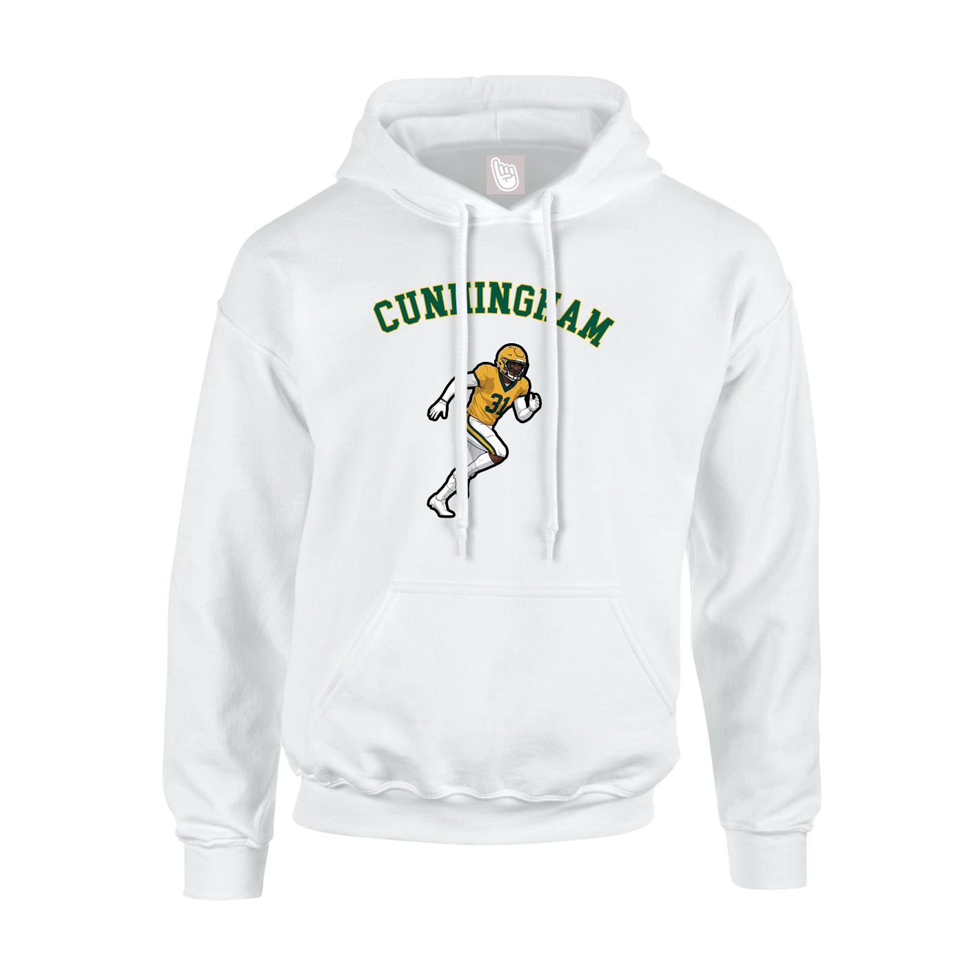 Youth Hoodie — Shirsey Arch in White