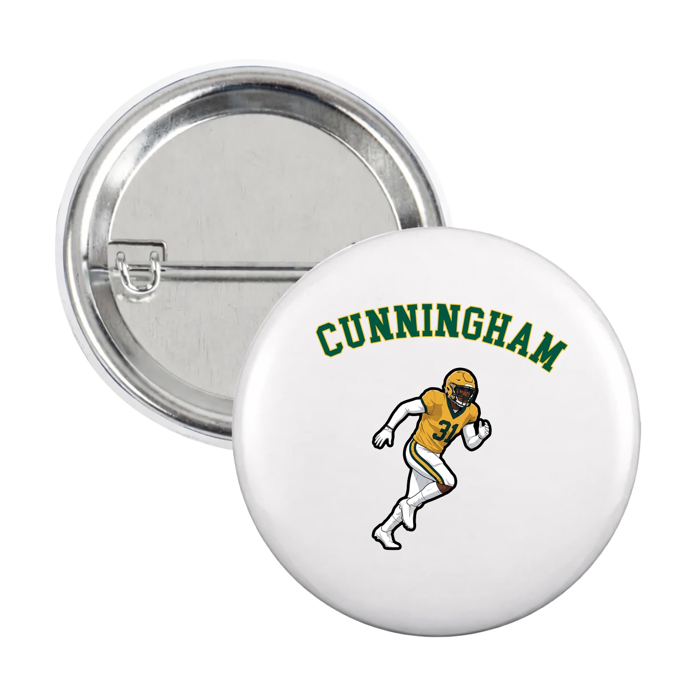 Game Day Button — Shirsey Arch in White