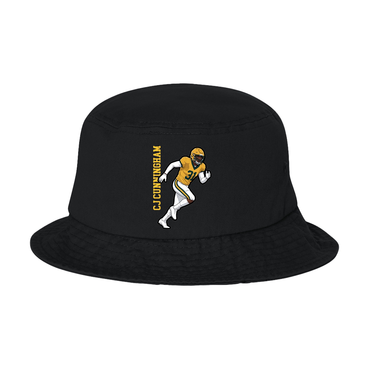 Bucket Cap — Name Vertical in Black