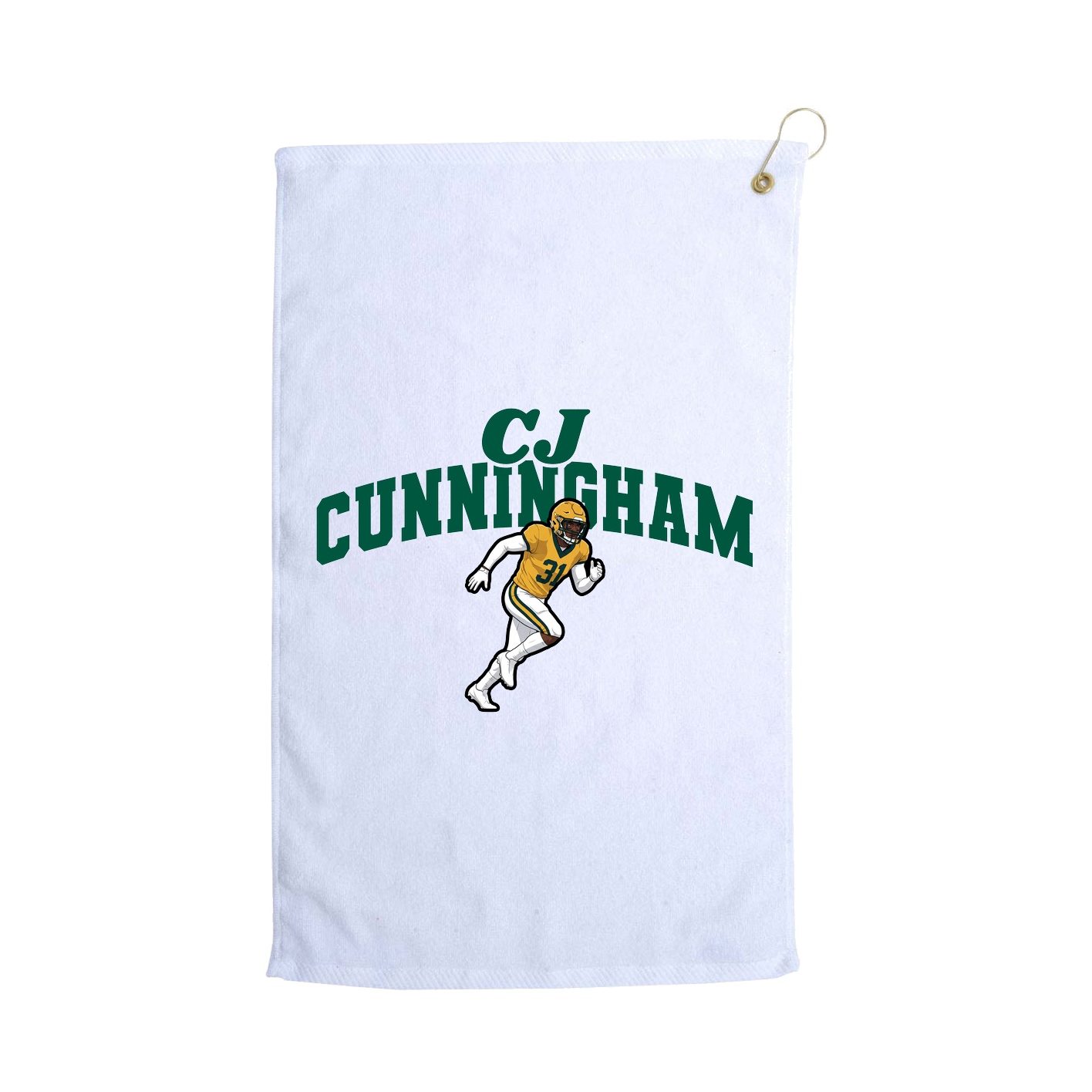 Golf Towel — Signature Arch in White