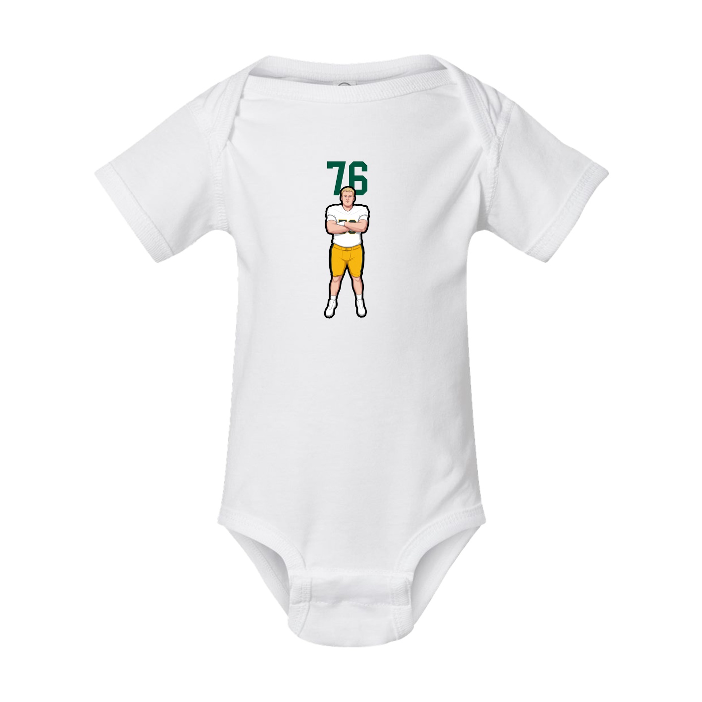 Baby Onesie — Number Top in White