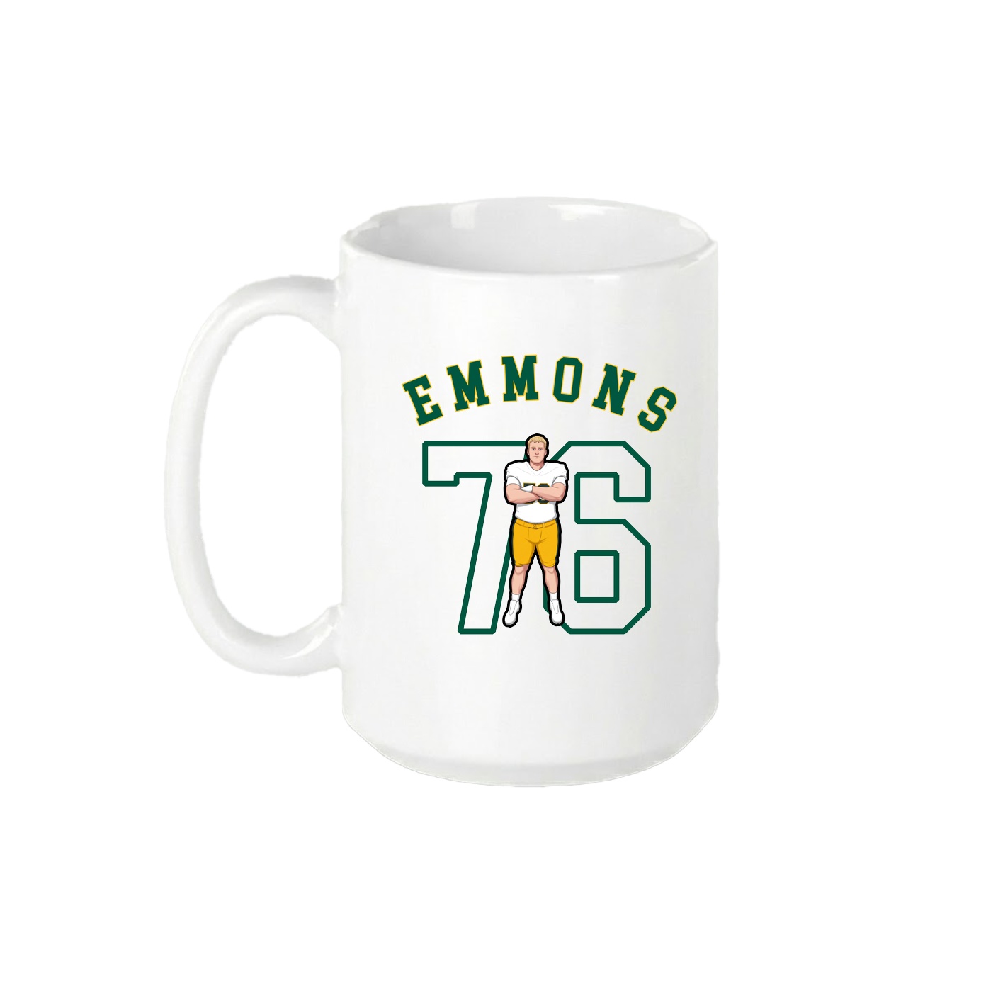 15oz Coffee Mug — Shirsey Arch in White