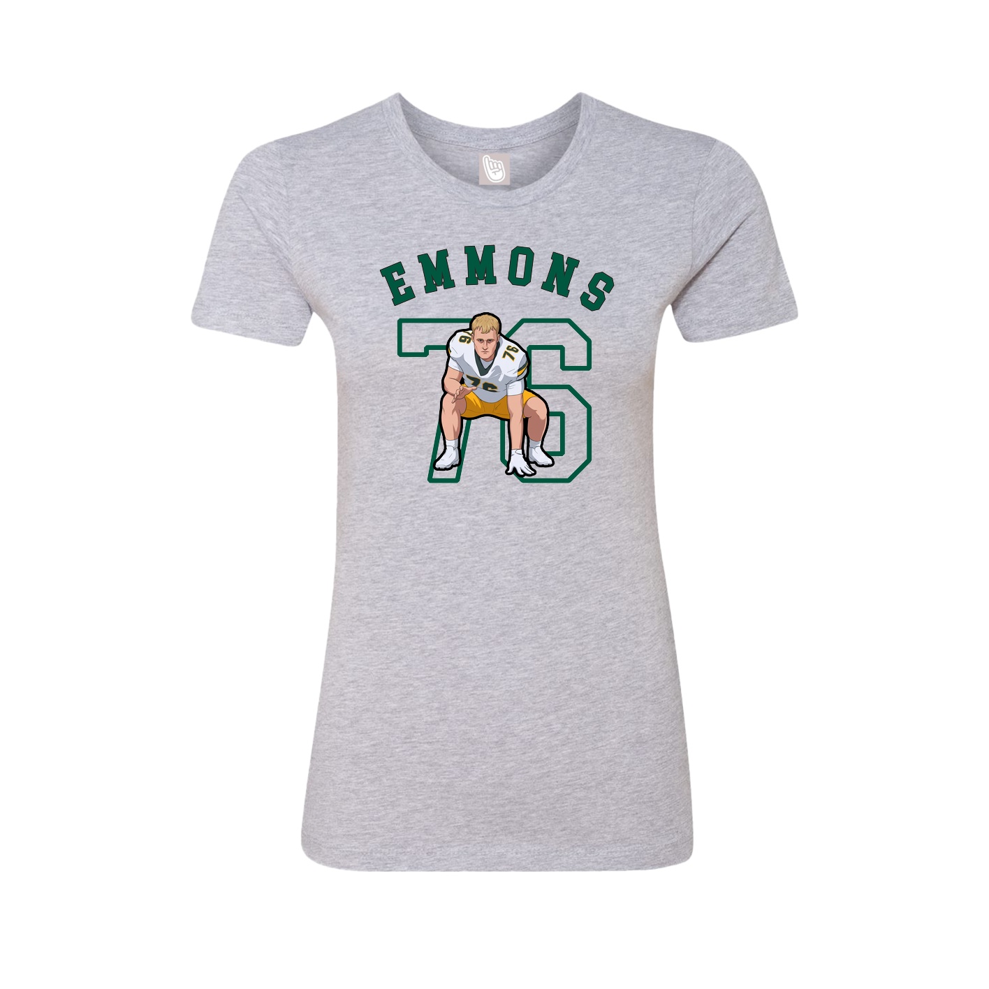 Fitted Women's Tee — Shirsey Arch in Grey