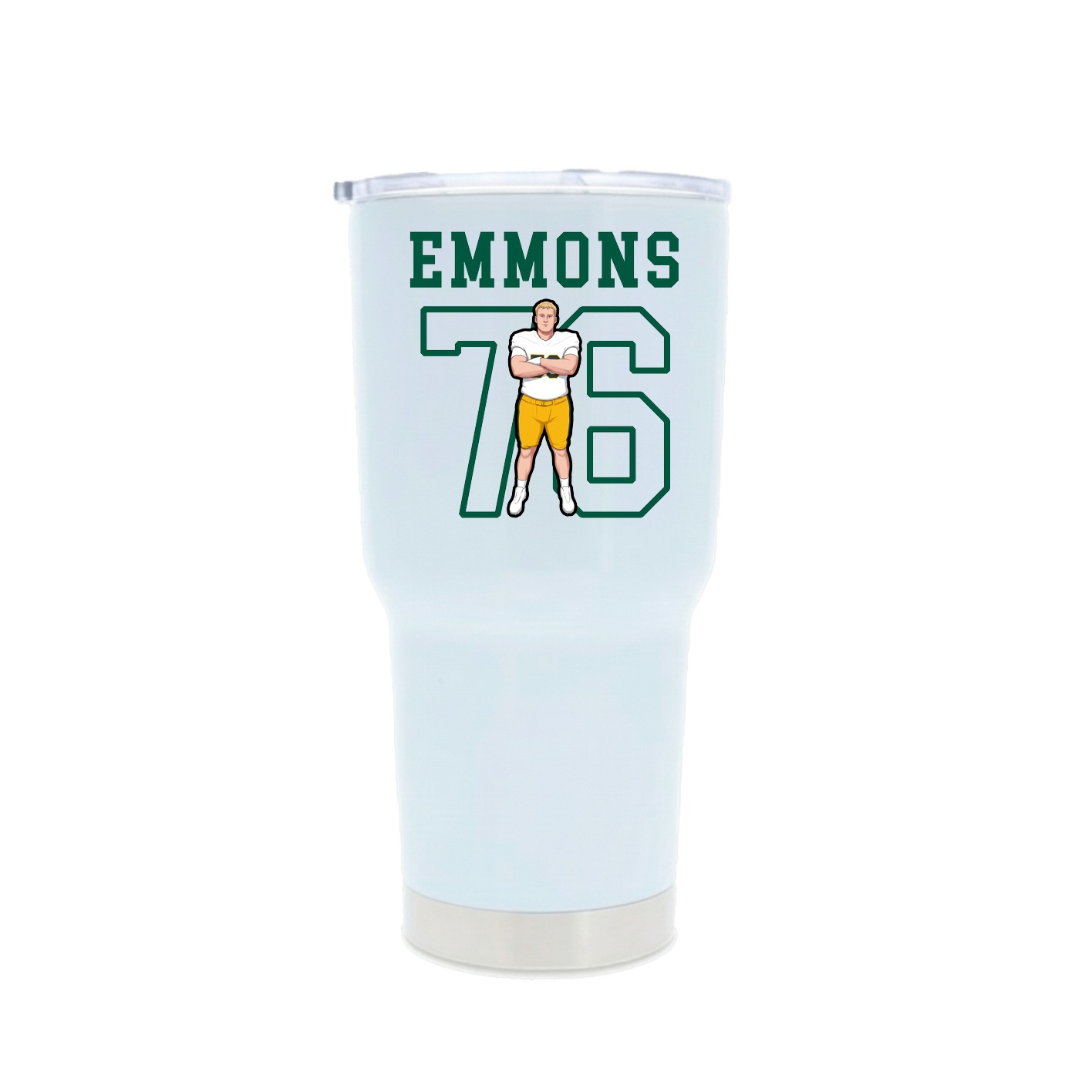 30oz Stainless Steel Tumbler — Shirsey in White