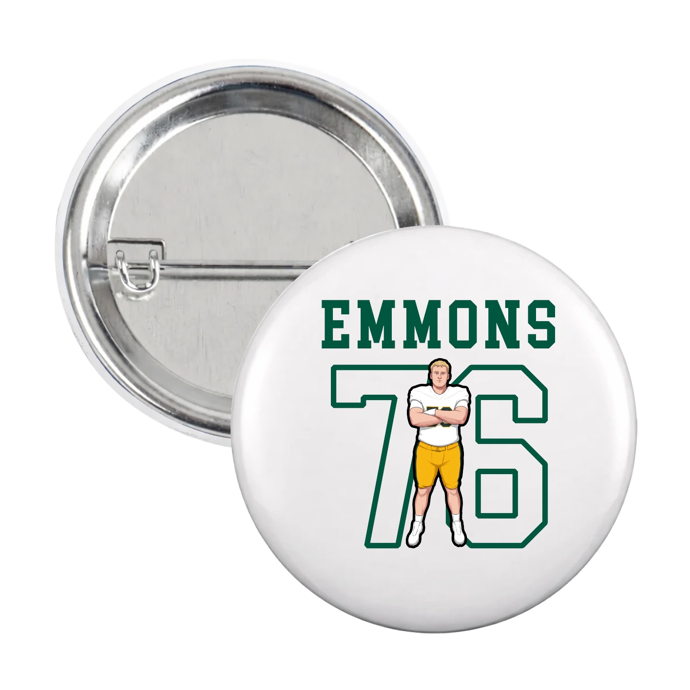 Game Day Button — Shirsey in White