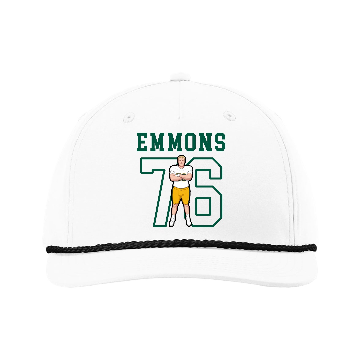 Five-Panel Classic Rope Cap — Shirsey in White