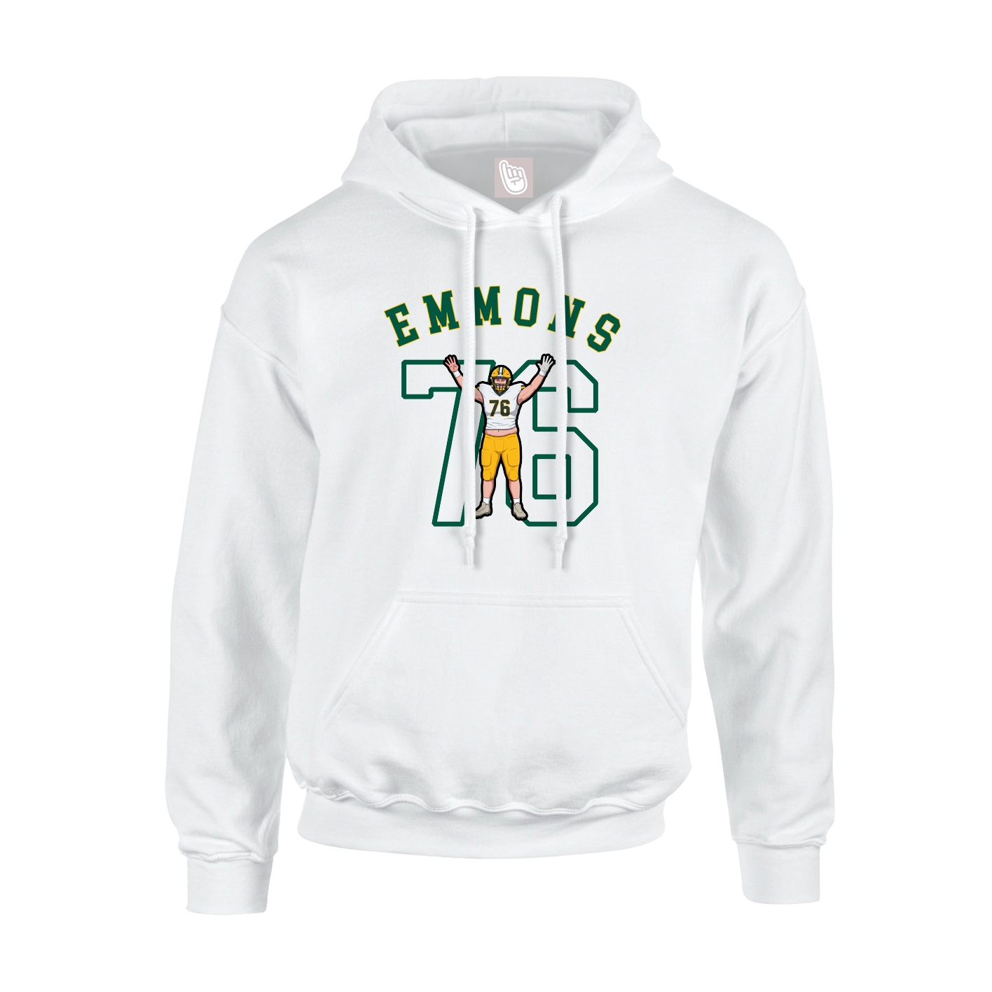Youth Hoodie — Shirsey Arch in White
