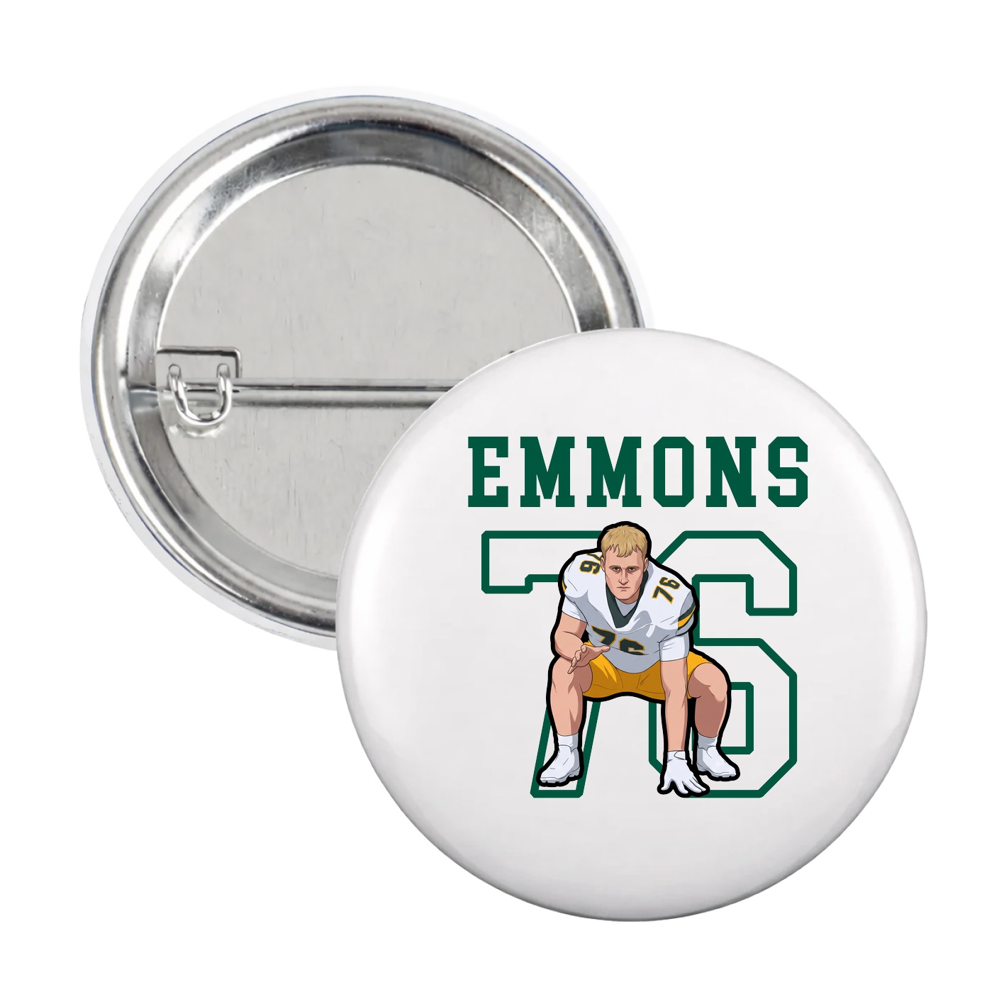 Game Day Button — Shirsey in White