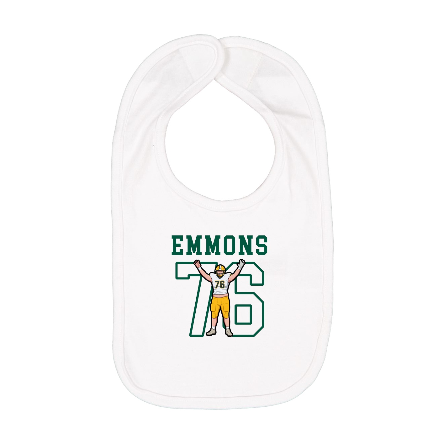 Infant Bib — Shirsey in White