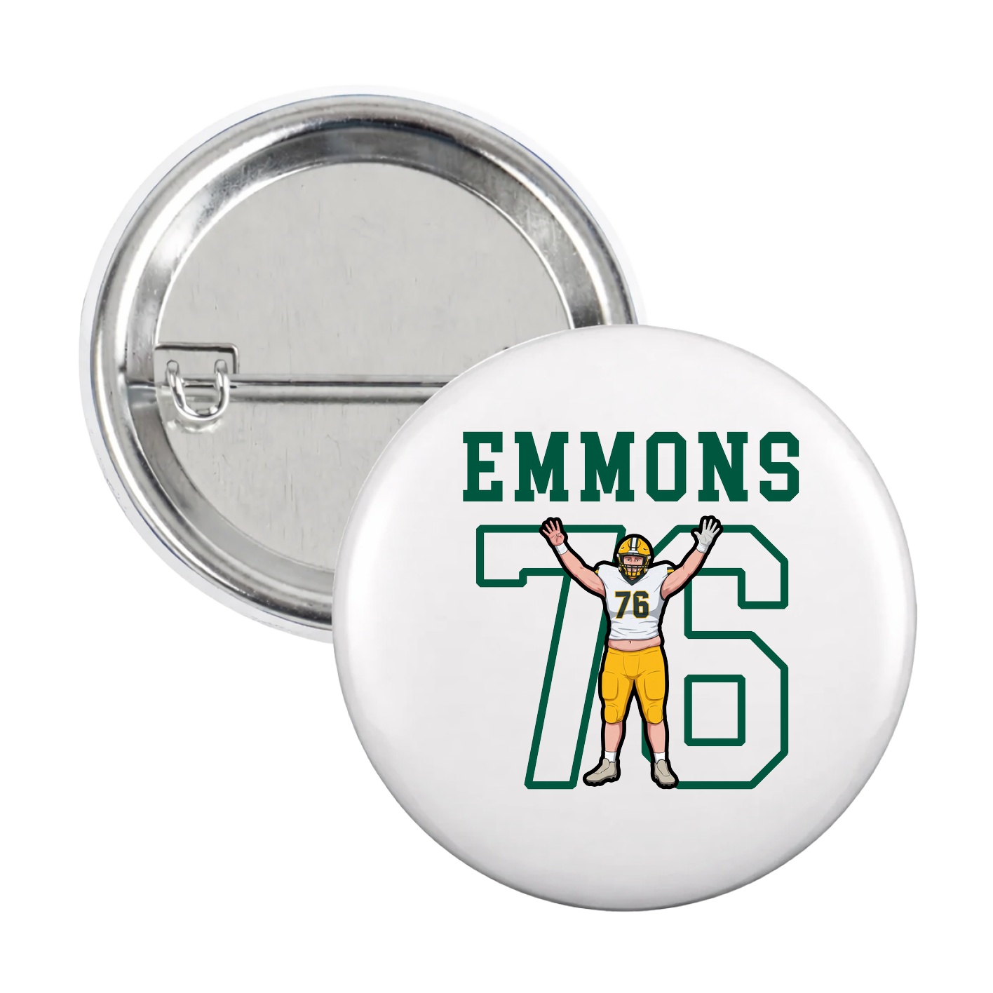 Game Day Button — Shirsey in White