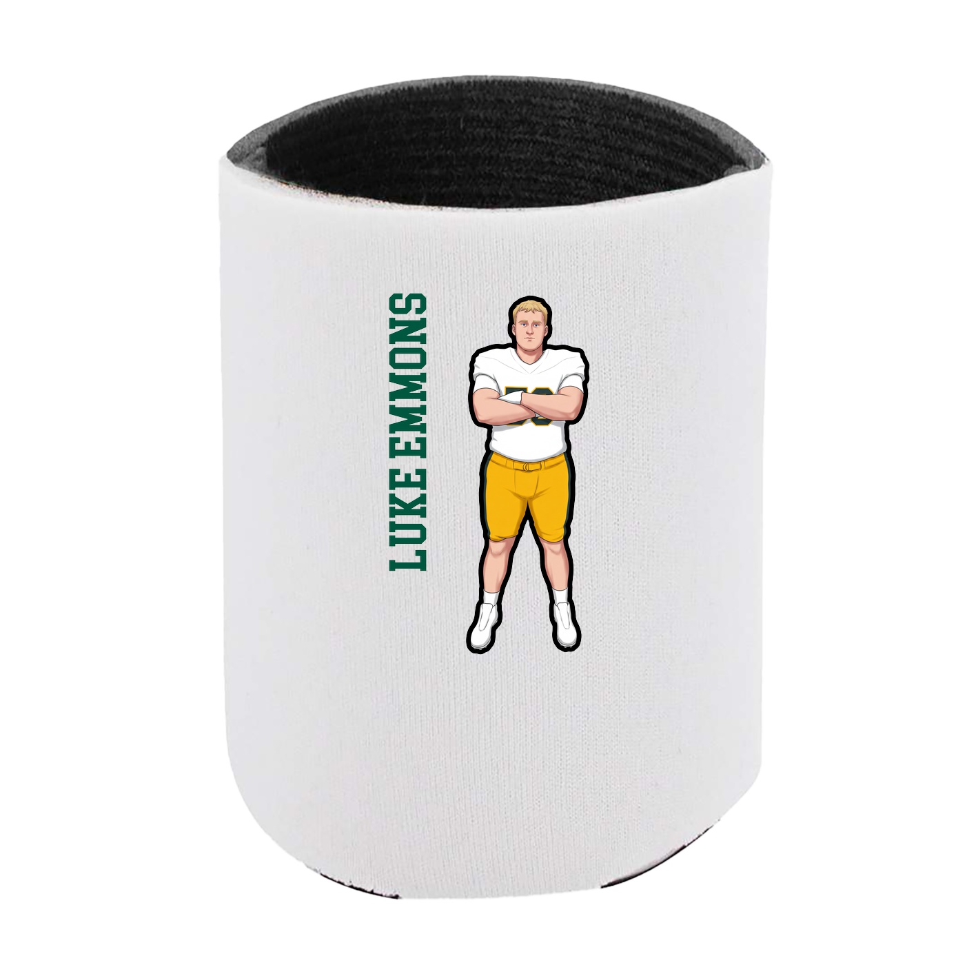 Can Holder — Name Vertical in White