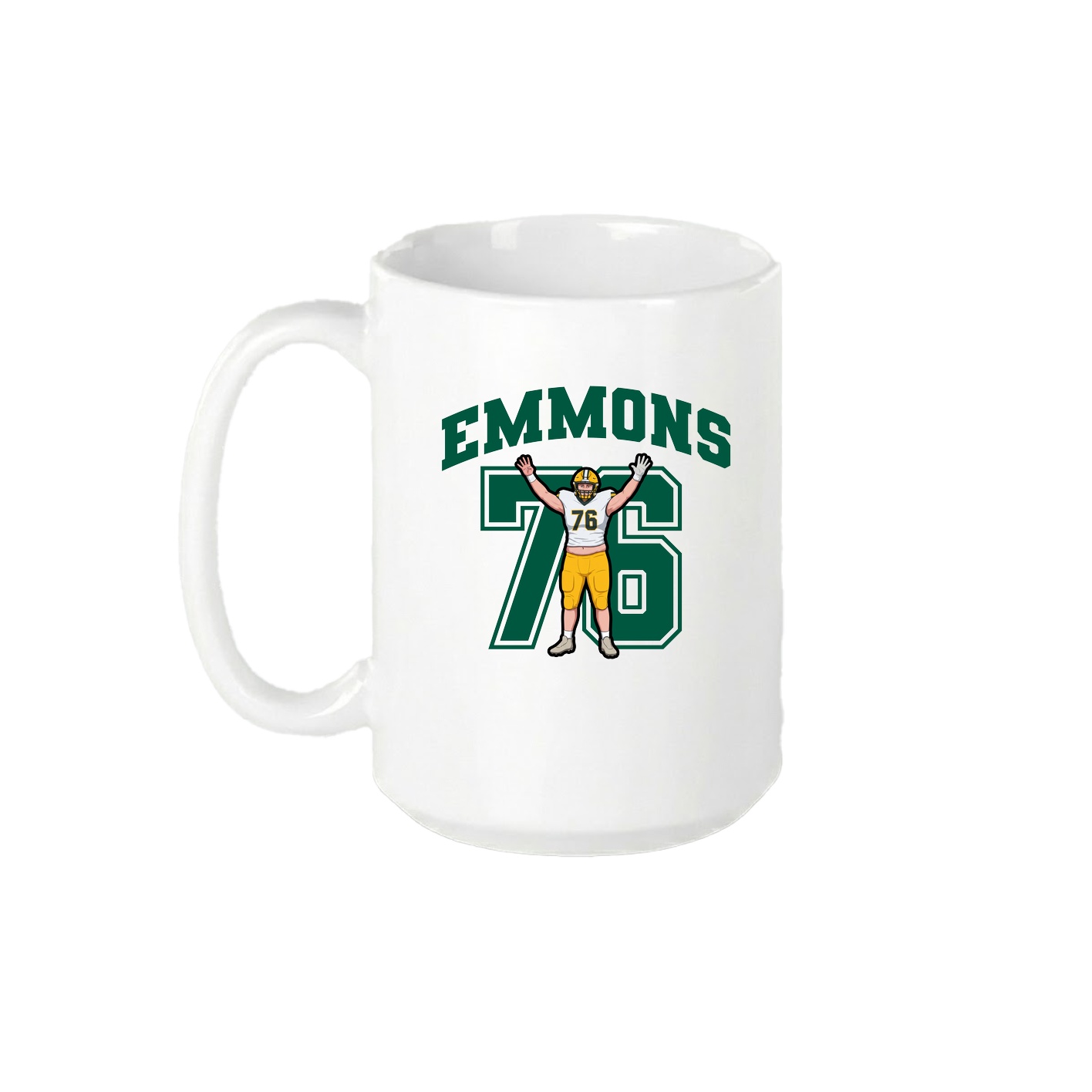 15oz Coffee Mug — Number in White