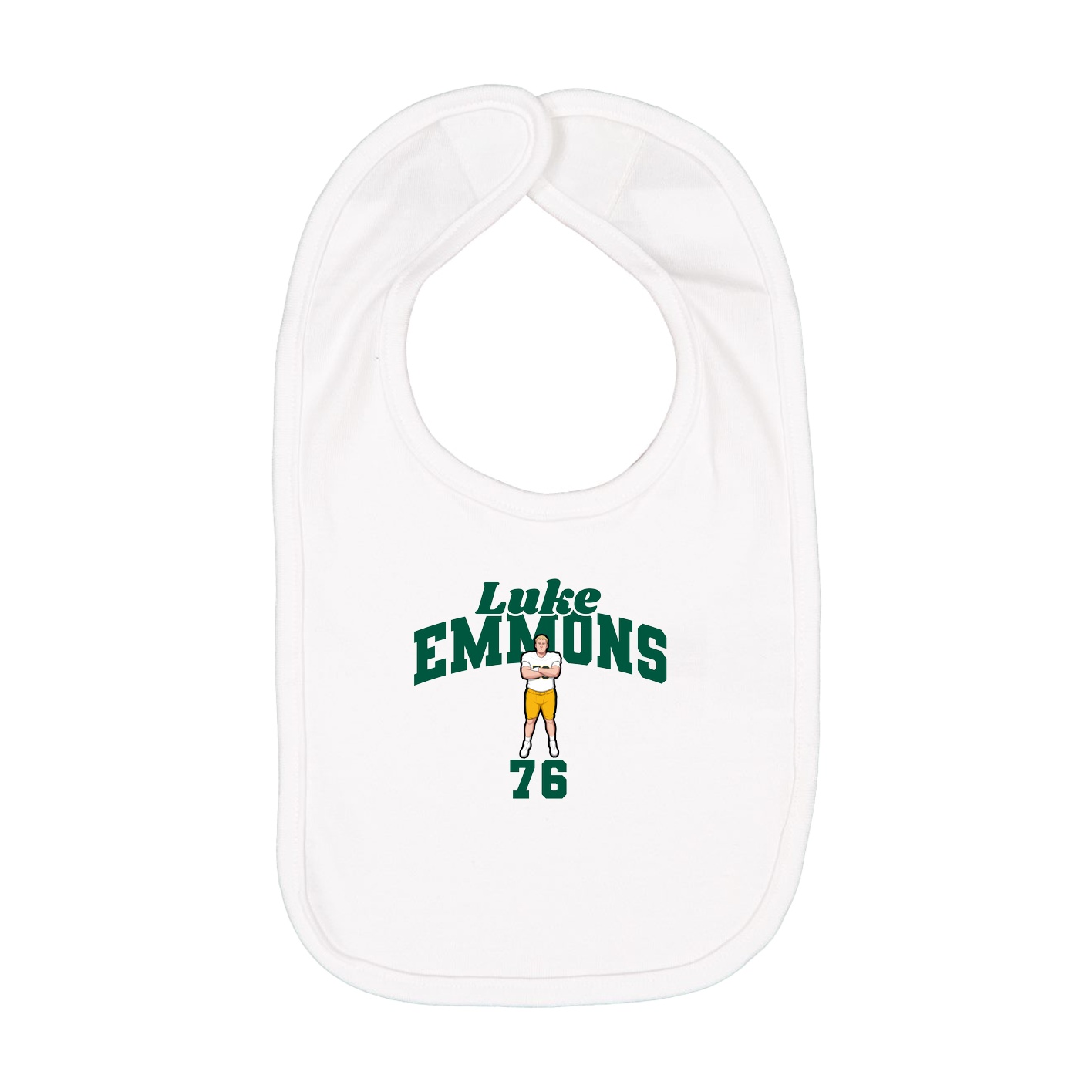 Infant Bib — Signature Arch in White