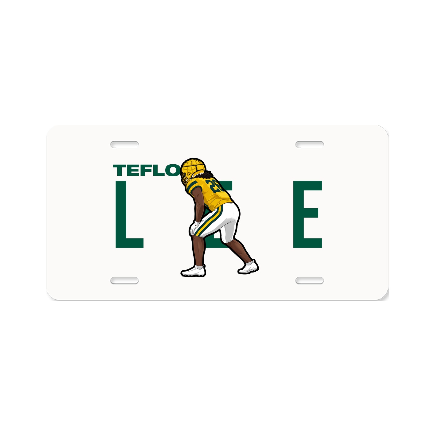 License Plate — Player Name in Classic