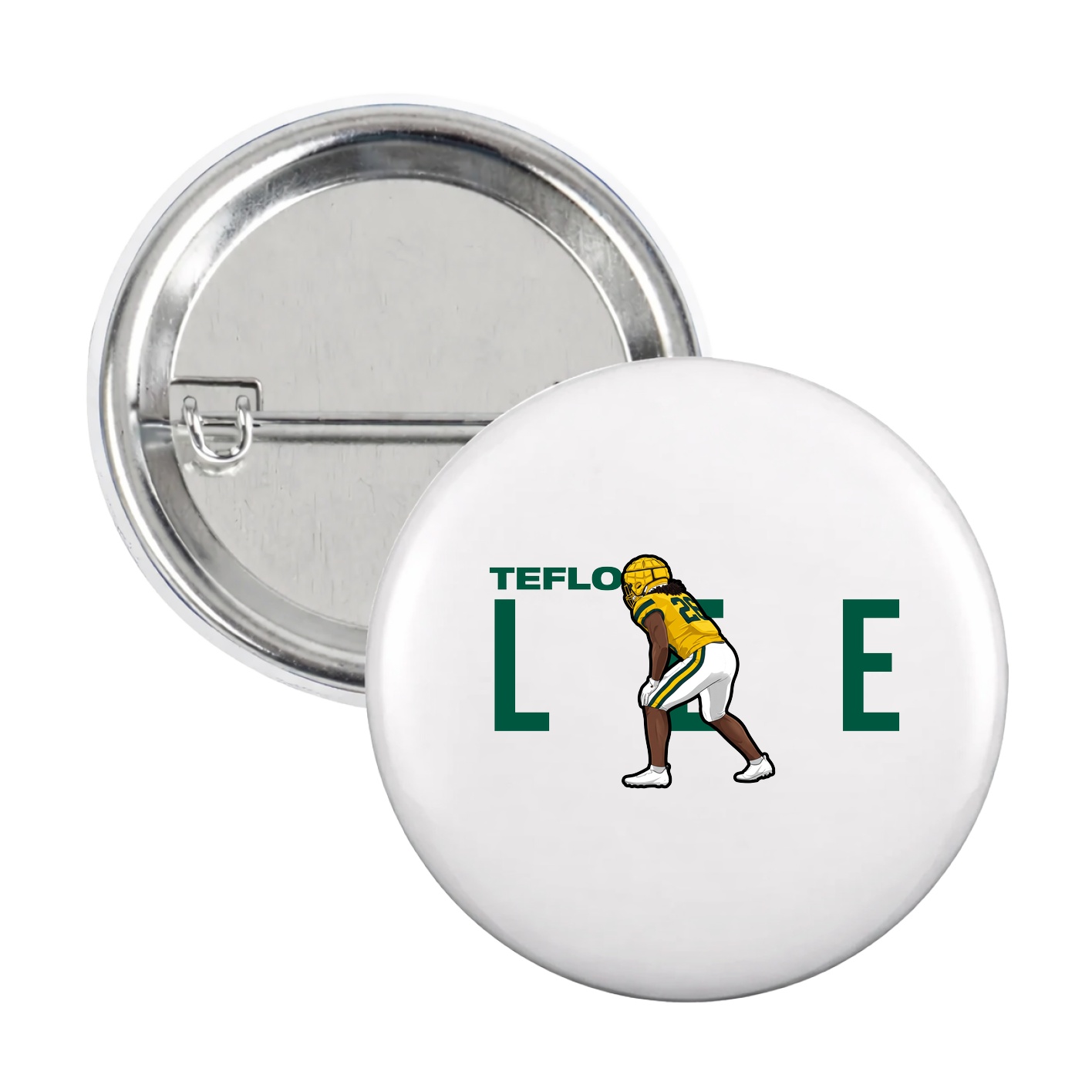 Game Day Button — Player Name in White