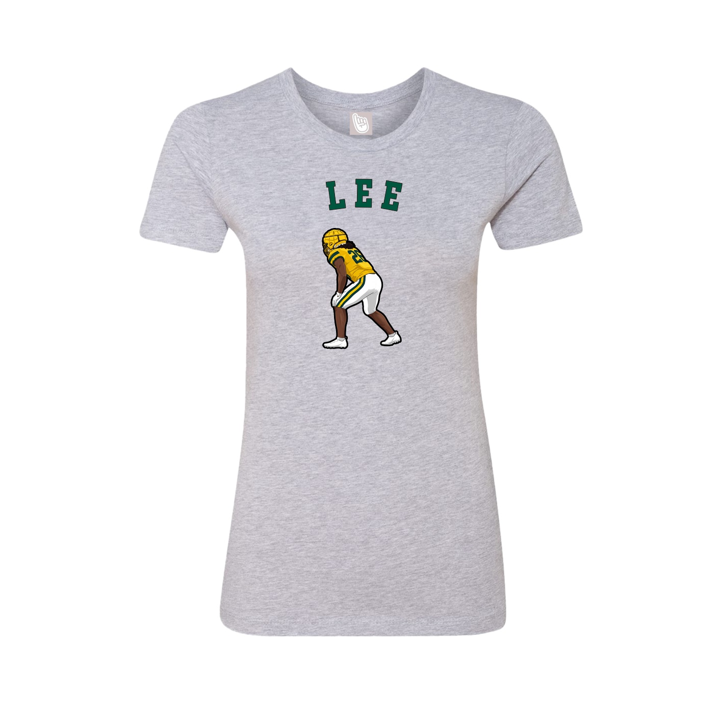 Fitted Women's Tee — Shirsey Arch in Grey