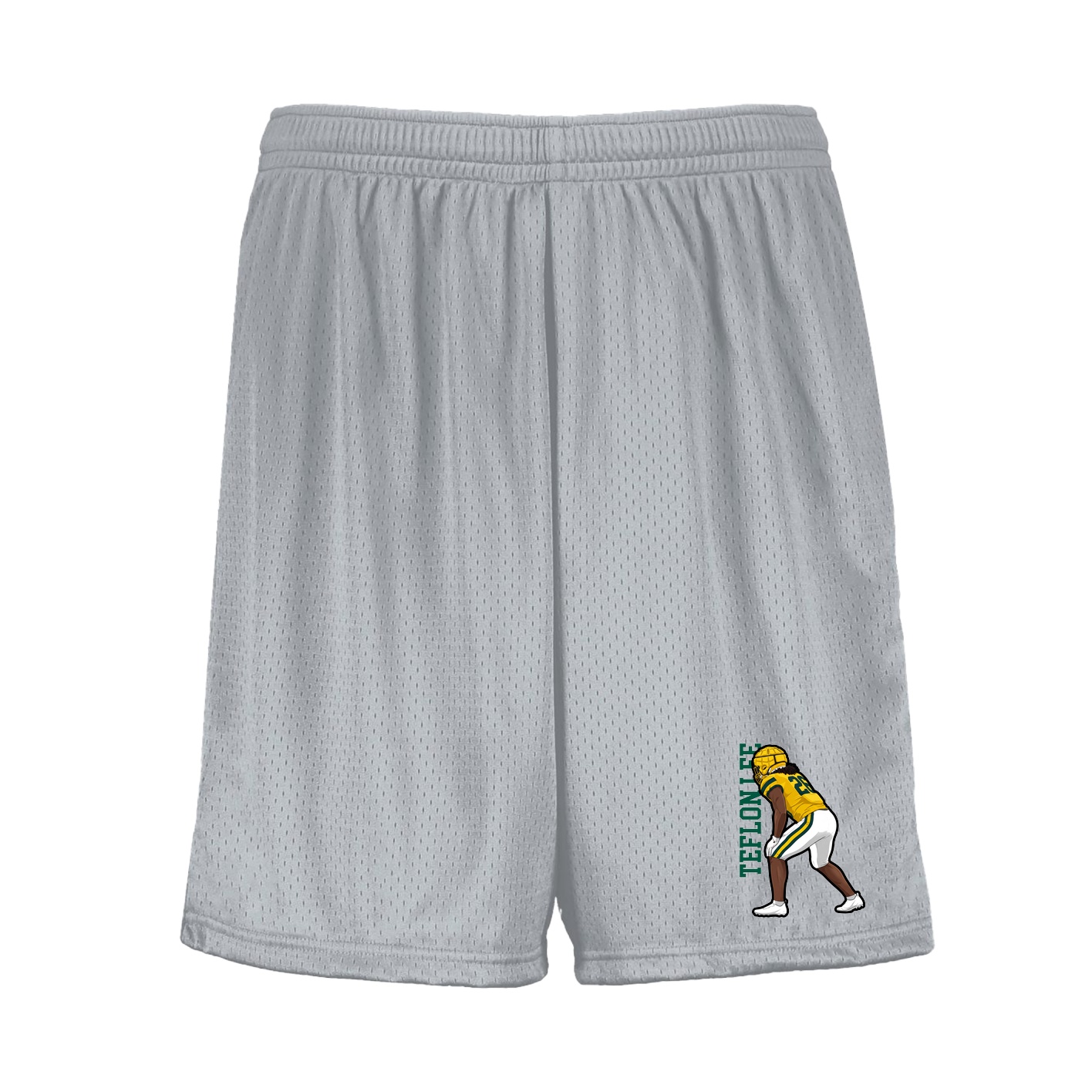 Shorts — Name Vertical in Silver