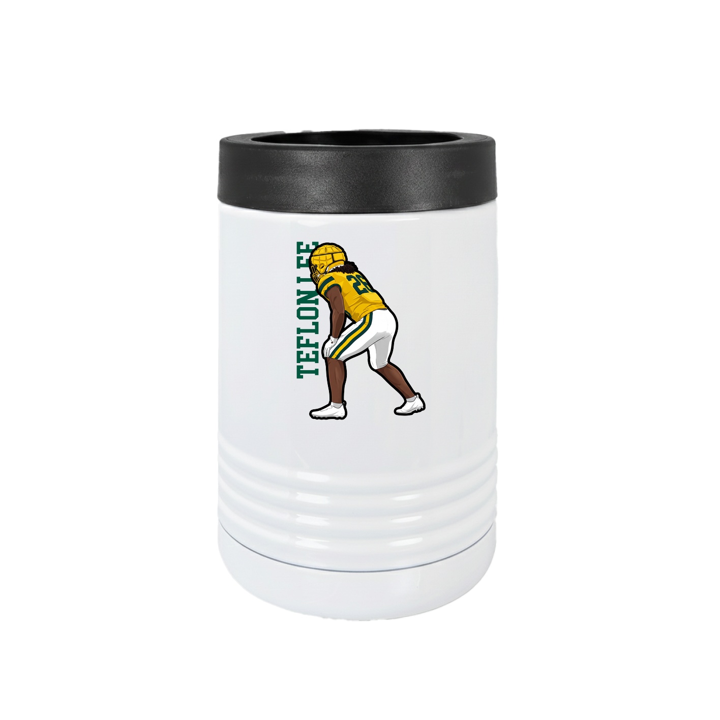 Beverage Holder — Name Vertical in White