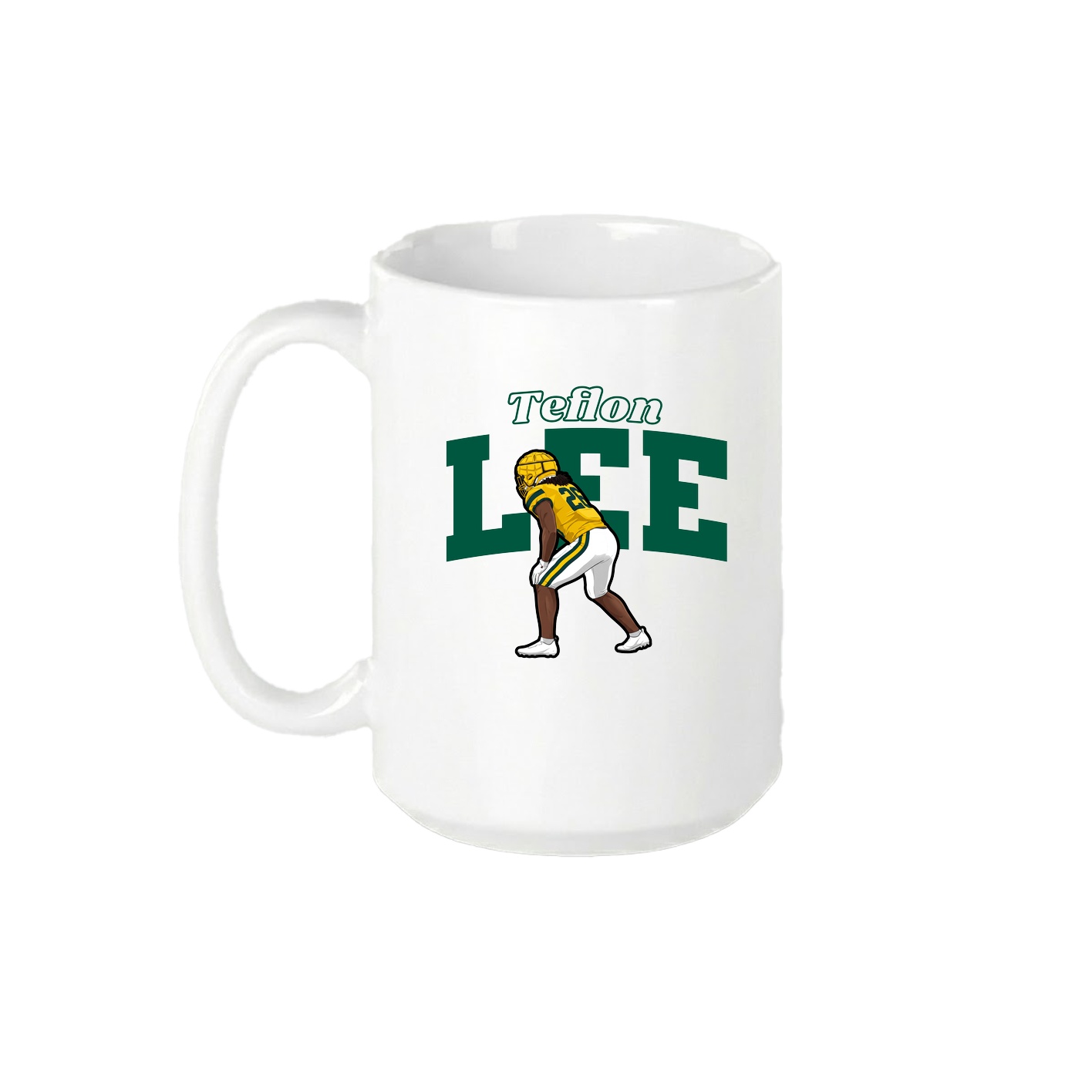 15oz Coffee Mug — Name Arch in White