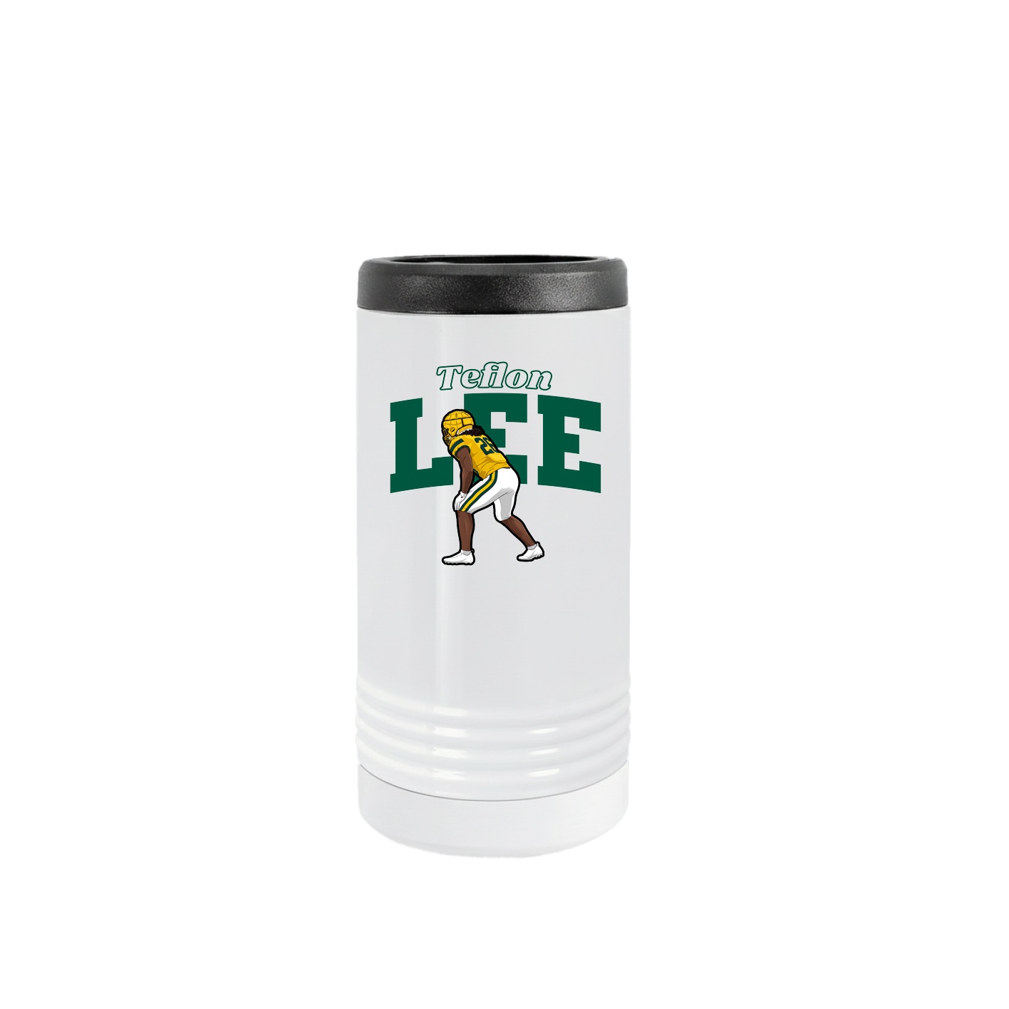 Slim Beverage Holder — Name Arch in White